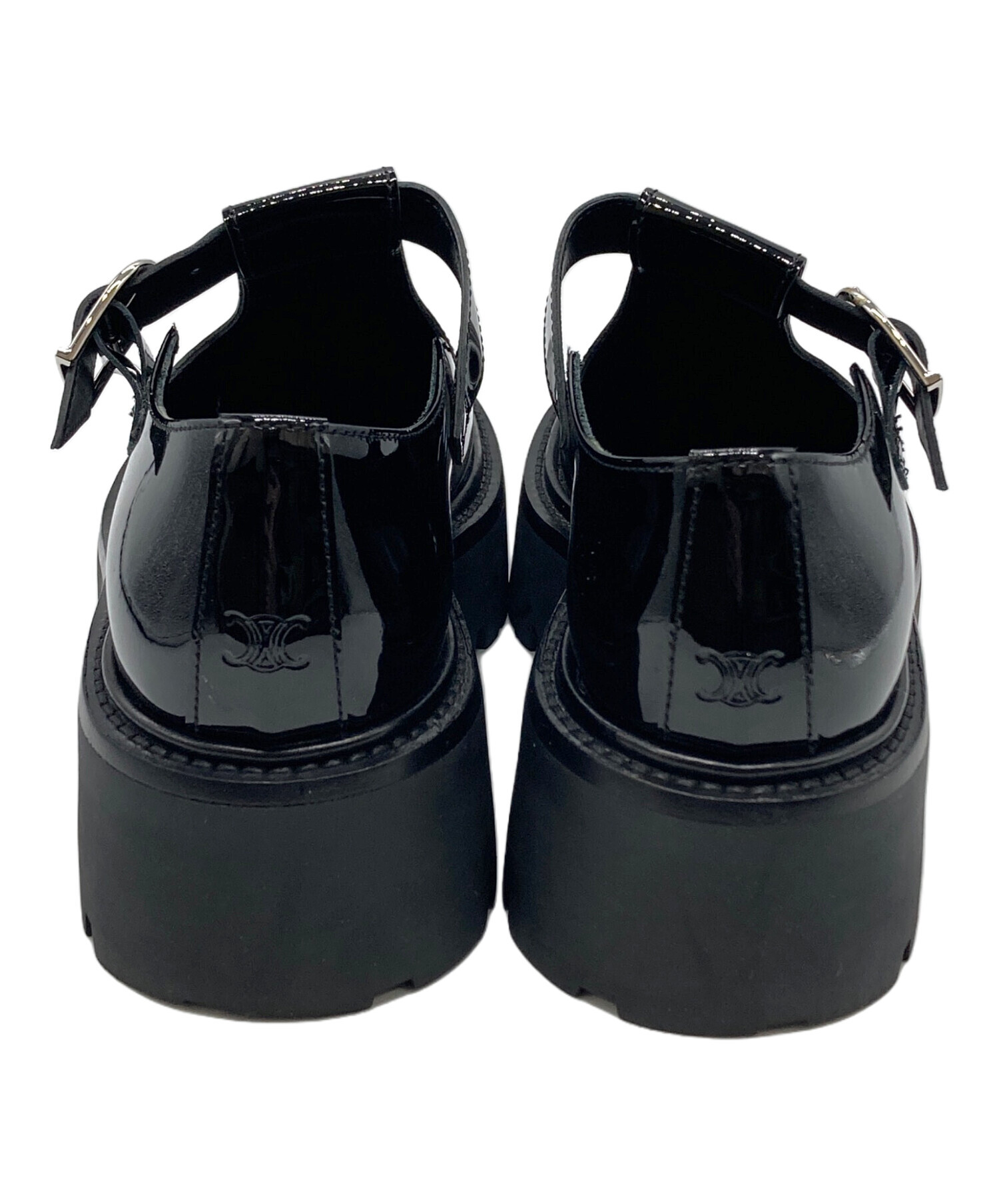 中古・古着通販】CELINE (セリーヌ) トリオンフパテントレザーシューズ