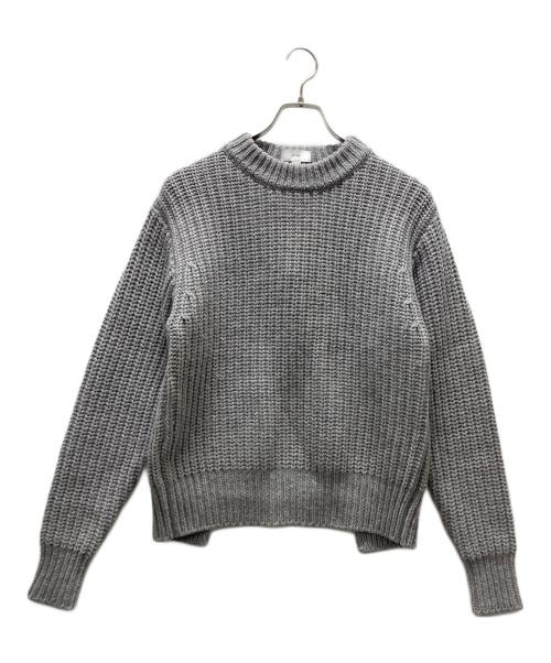 中古・古着通販】HYKE (ハイク) RIBBED SWEATER グレー サイズ:1 SMALL