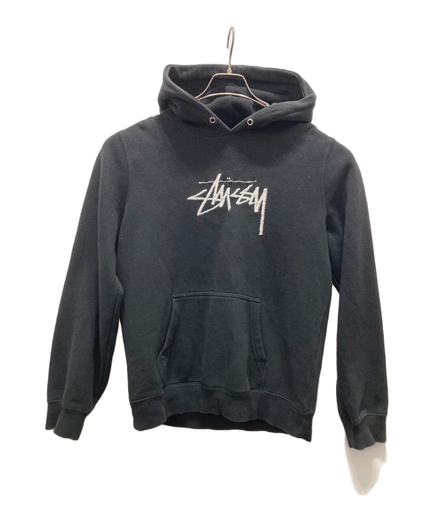 STUSSY × Champion パーカー ビッグロゴ刺繍　古着 中古・古着通販】stussy (ステューシー) Champion (チャンピオン