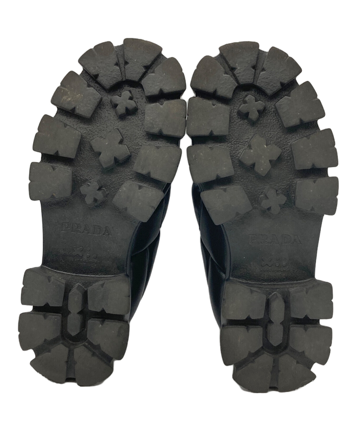 中古・古着通販】PRADA (プラダ) ロゴプレートソフトパデッドナッパ