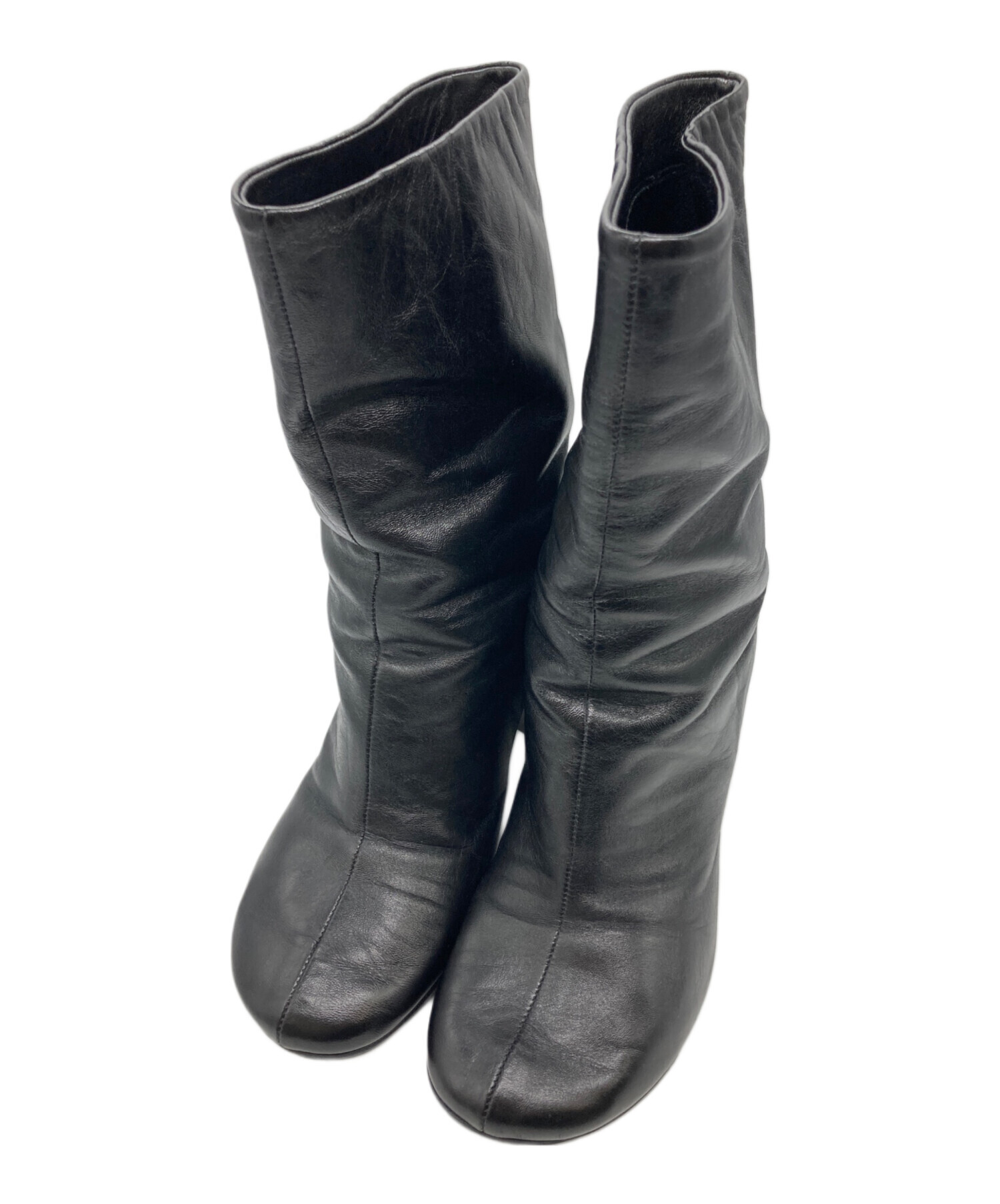 中古・古着通販】JIL SANDER (ジルサンダー) チャンキーヒールレザー 