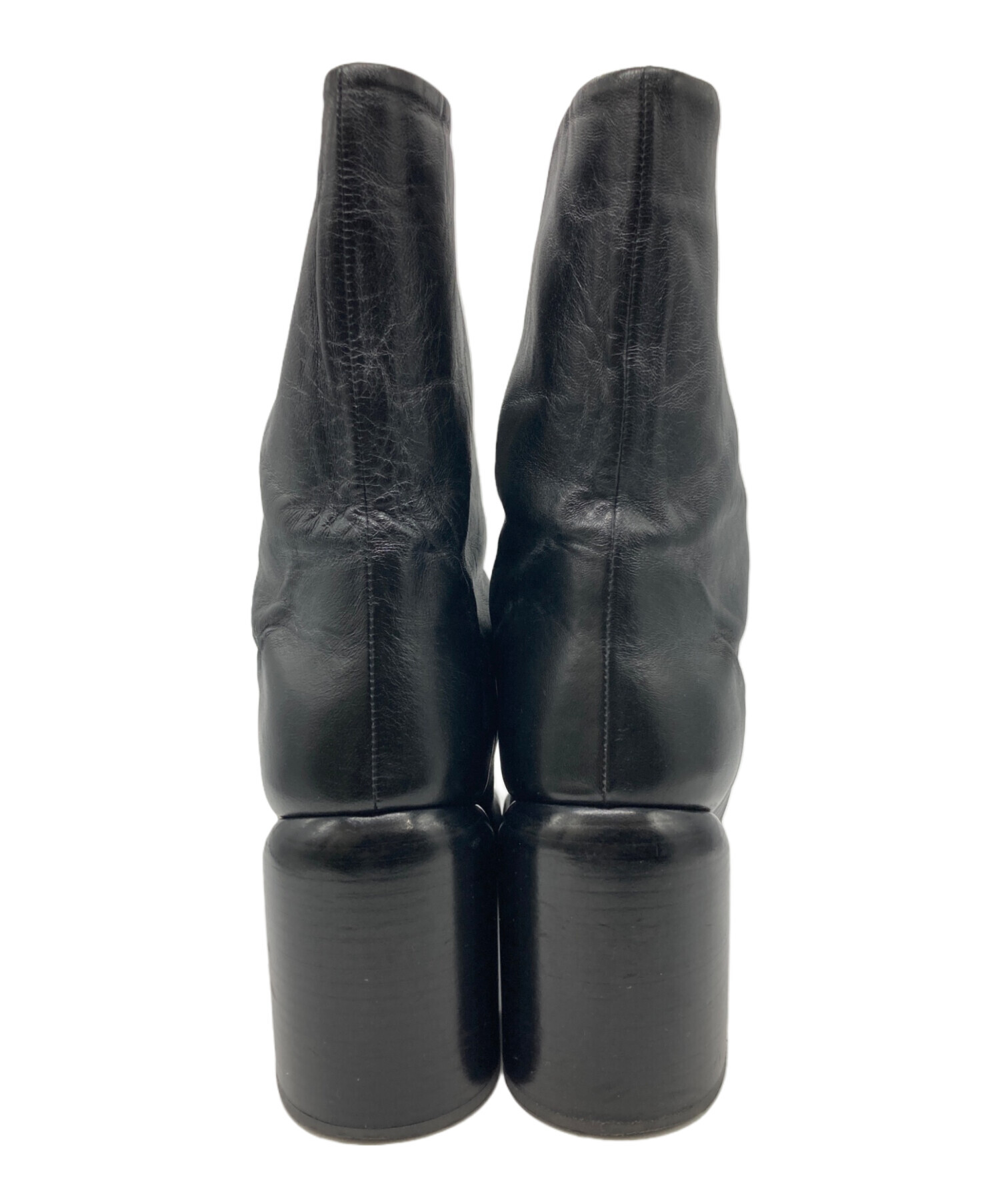 中古・古着通販】JIL SANDER (ジルサンダー) チャンキーヒールレザー 