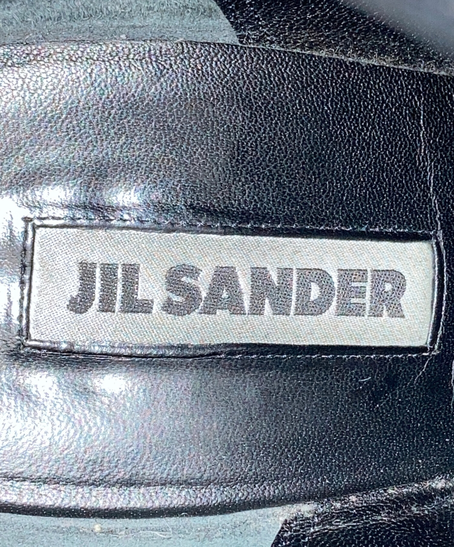 中古・古着通販】JIL SANDER (ジルサンダー) チャンキーヒールレザー 