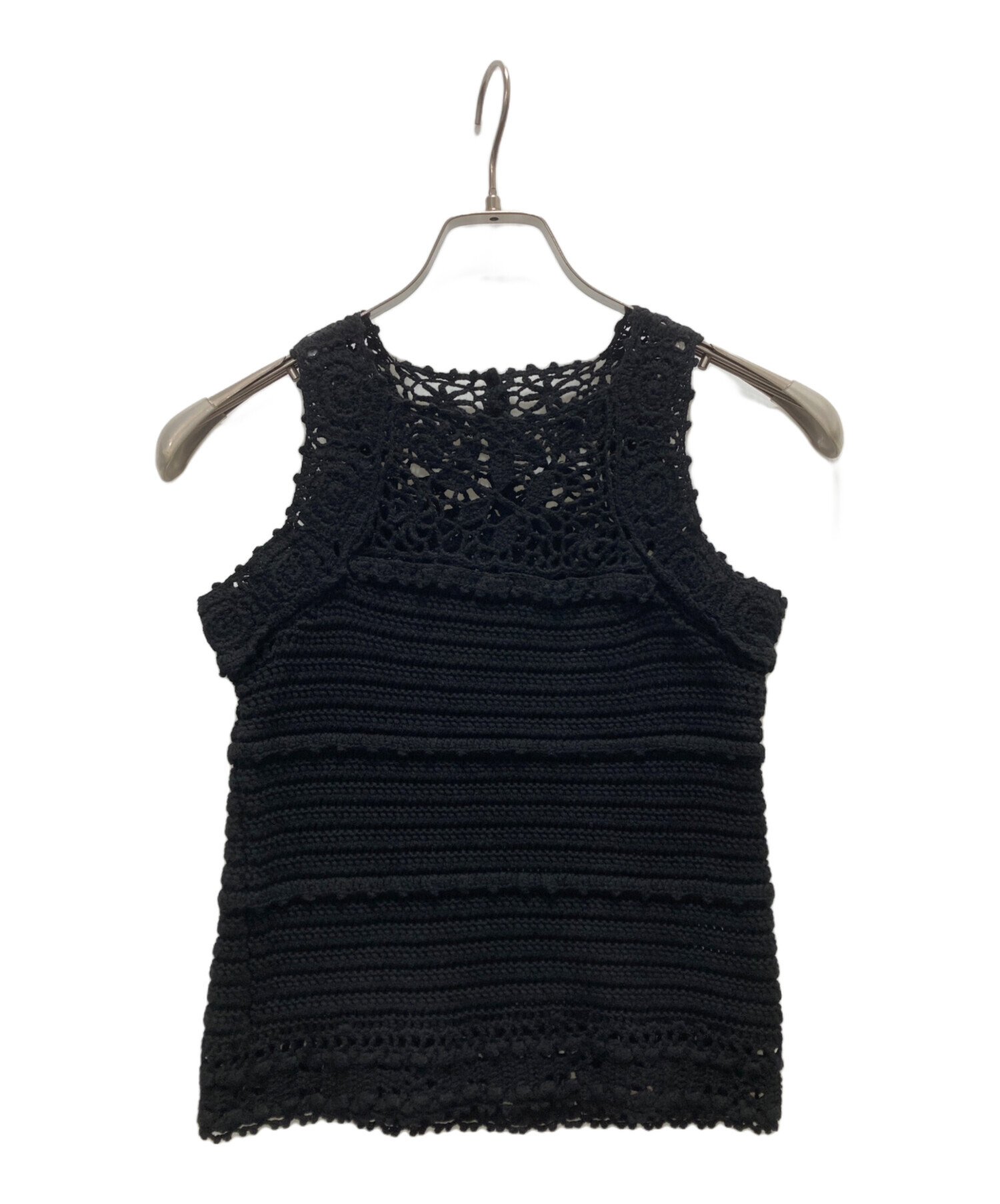 中古・古着通販】MARNO (マーノ) Chloe knit tops black ブラック