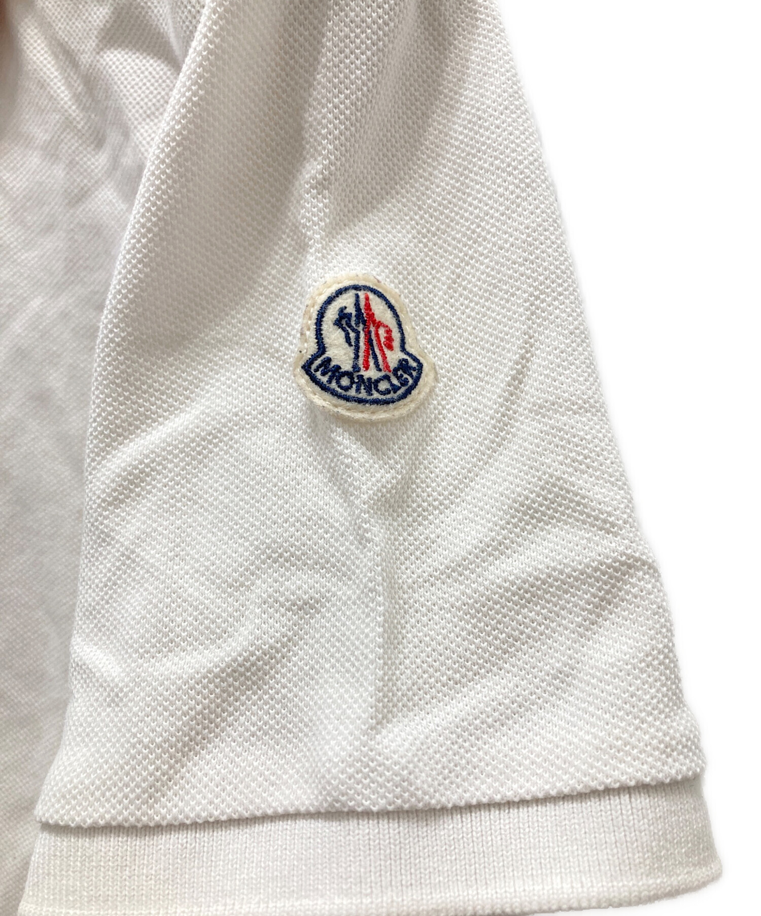 MONCLER モンクレール ポロシャツ XS ホワイト 正規品 未使用に近い 中古・古着通販】MONCLER (モンクレール) ポロシャツ ホワイト サイズ