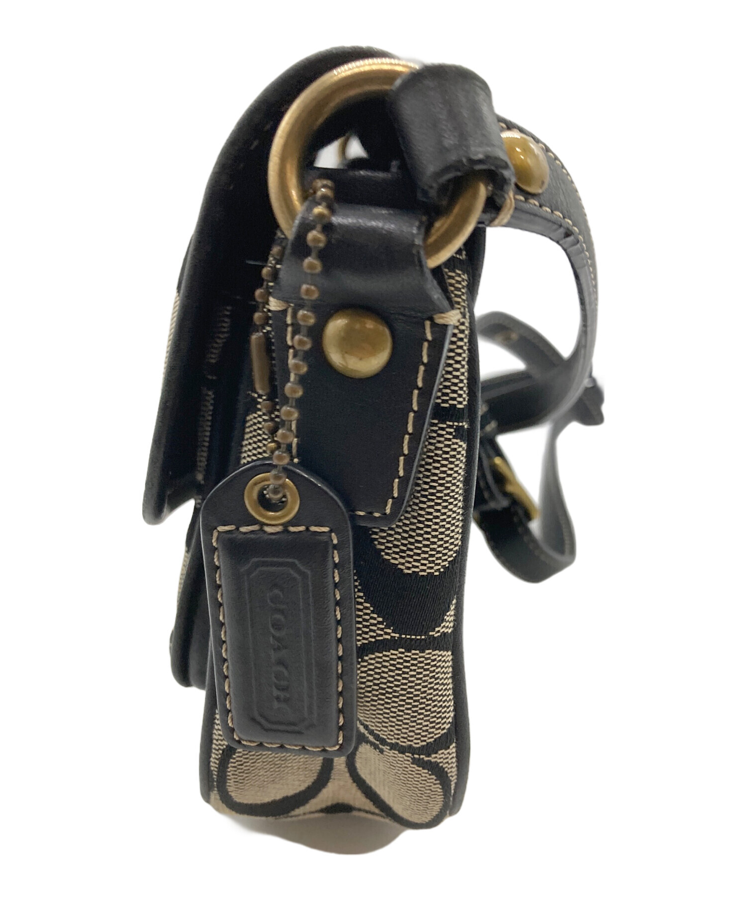 中古・古着通販】COACH (コーチ) ショルダーバッグ ブラック｜ブランド