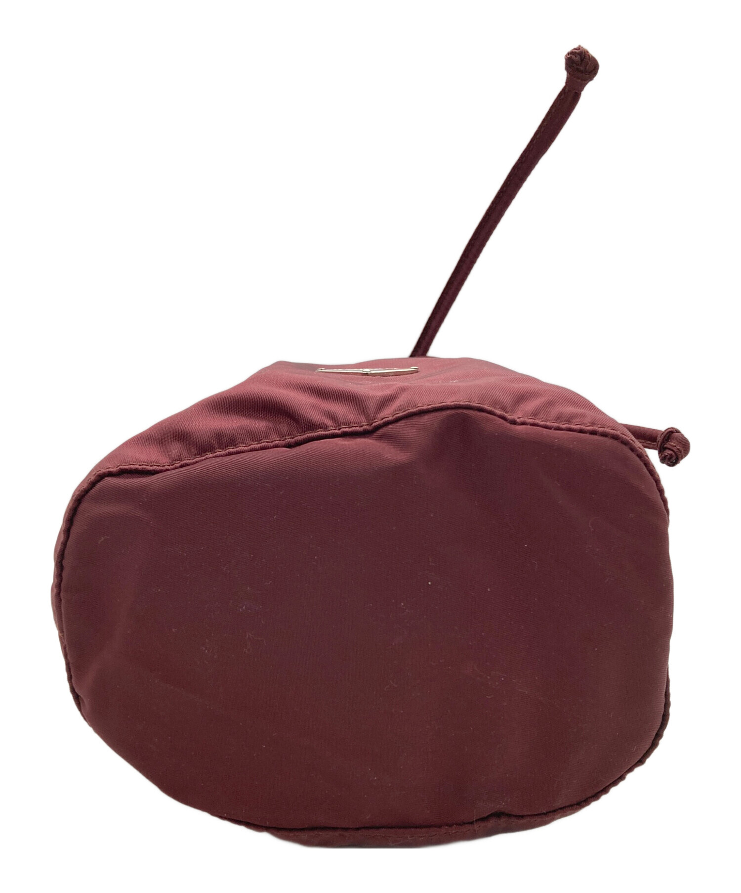 中古・古着通販】PRADA (プラダ) ナイロン巾着ポーチ レッド｜ブランド