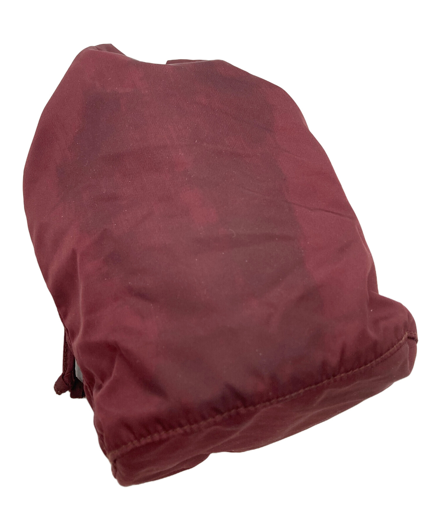 中古・古着通販】PRADA (プラダ) ナイロン巾着ポーチ レッド｜ブランド