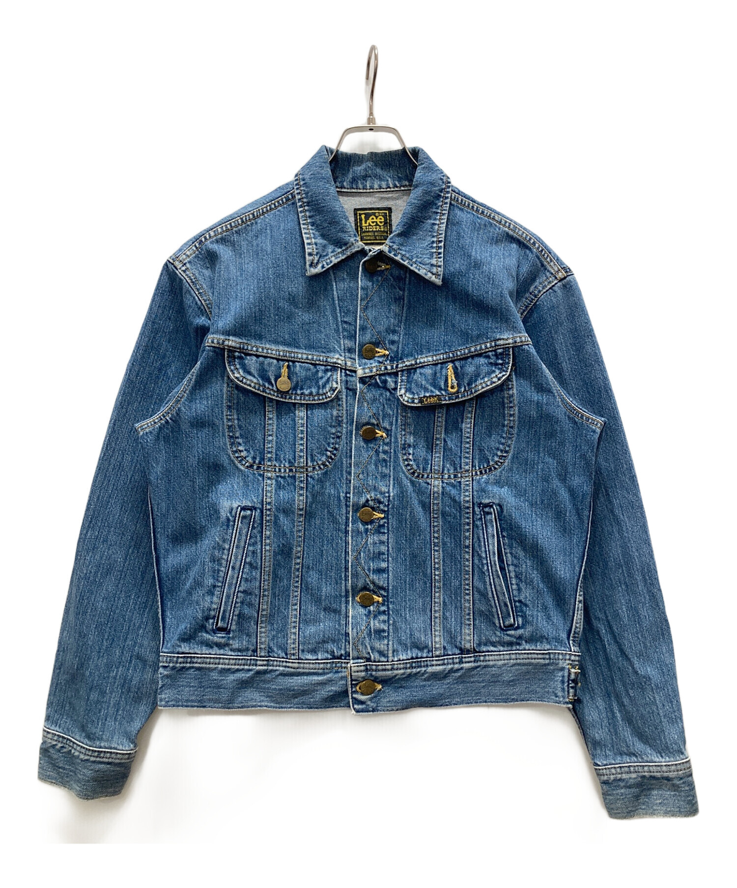 中古・古着通販】LEE (リー) 古着デニムジャケット ブラック サイズ 