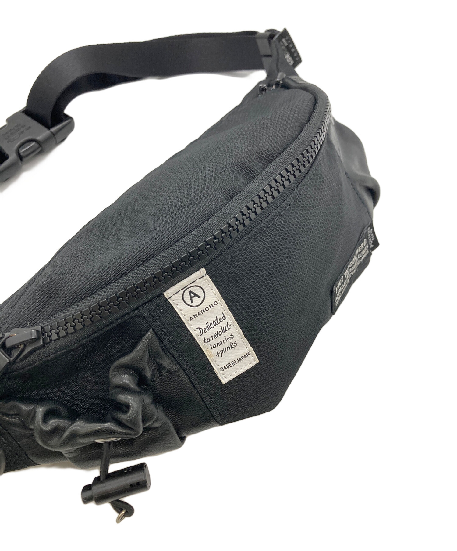 PORTER x foot the coacher ウエストバッグ ブラック foot the coacher (フットザコーチャー) PORTER (ポーター) FTA2012004