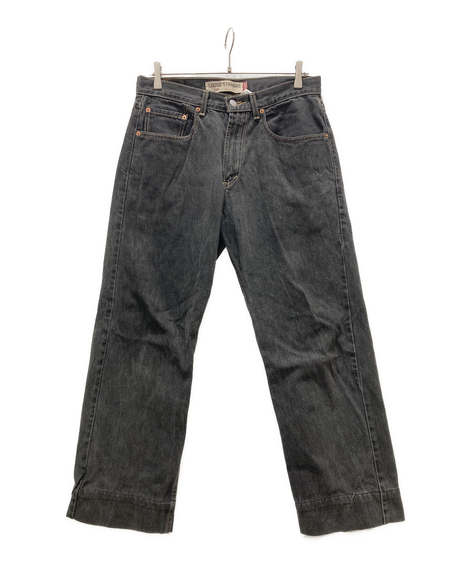 中古・古着通販】LEVI'S (リーバイス) 先染め569デニムパンツ ブラック