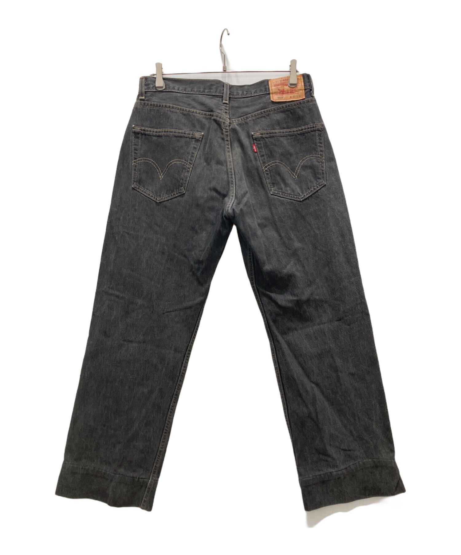 中古・古着通販】LEVI'S (リーバイス) 先染め569デニムパンツ ブラック