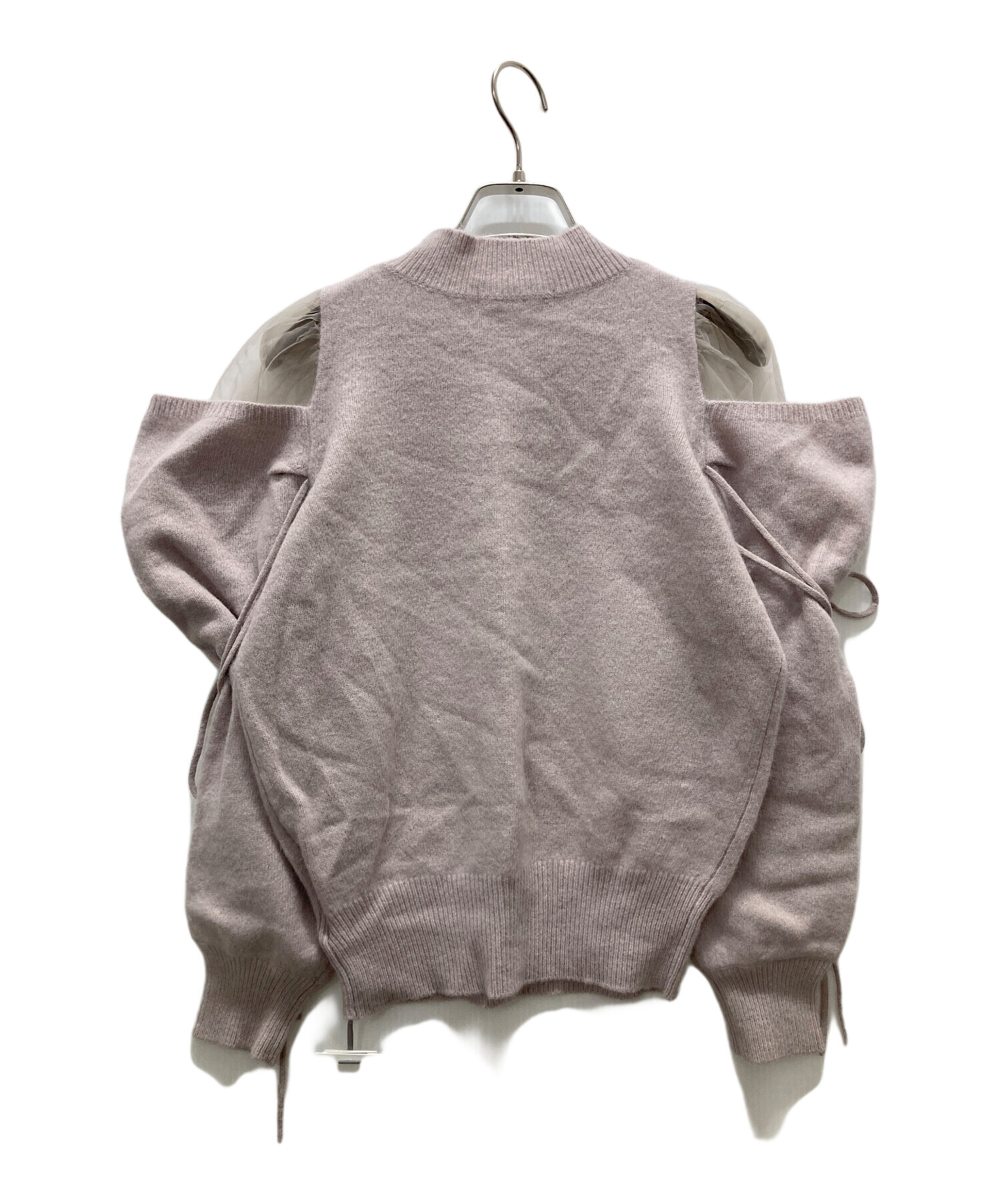 中古・古着通販】Snidel (スナイデル) シースルーショルダーニット 