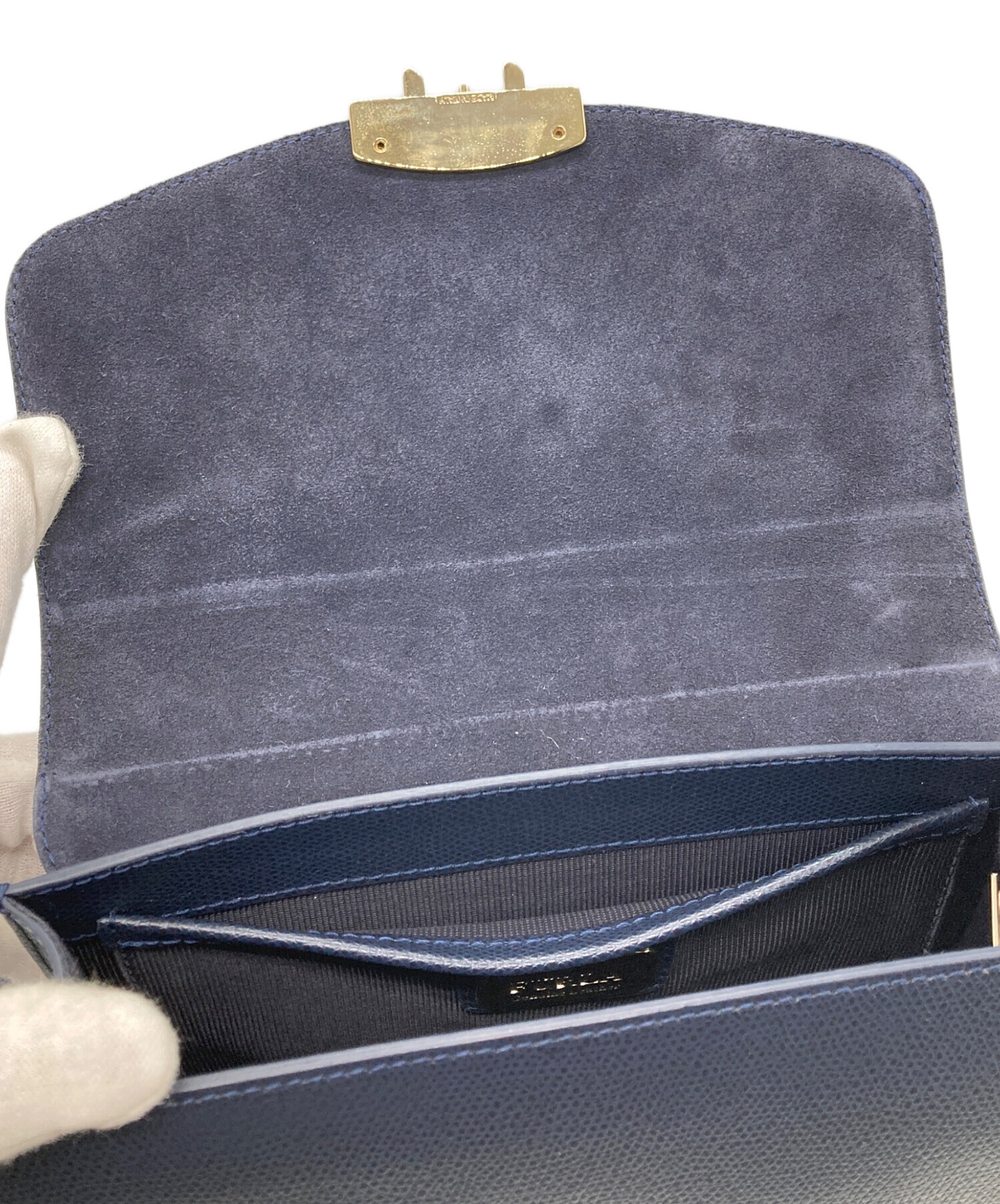 美品 FURLA フルラ メトロポリス ヌーヴォラ ショルダーバッグ ブルー レディース 古着 中古 USED 中古・古着通販】FURLA (フルラ) メトロポリスショルダーバッグ