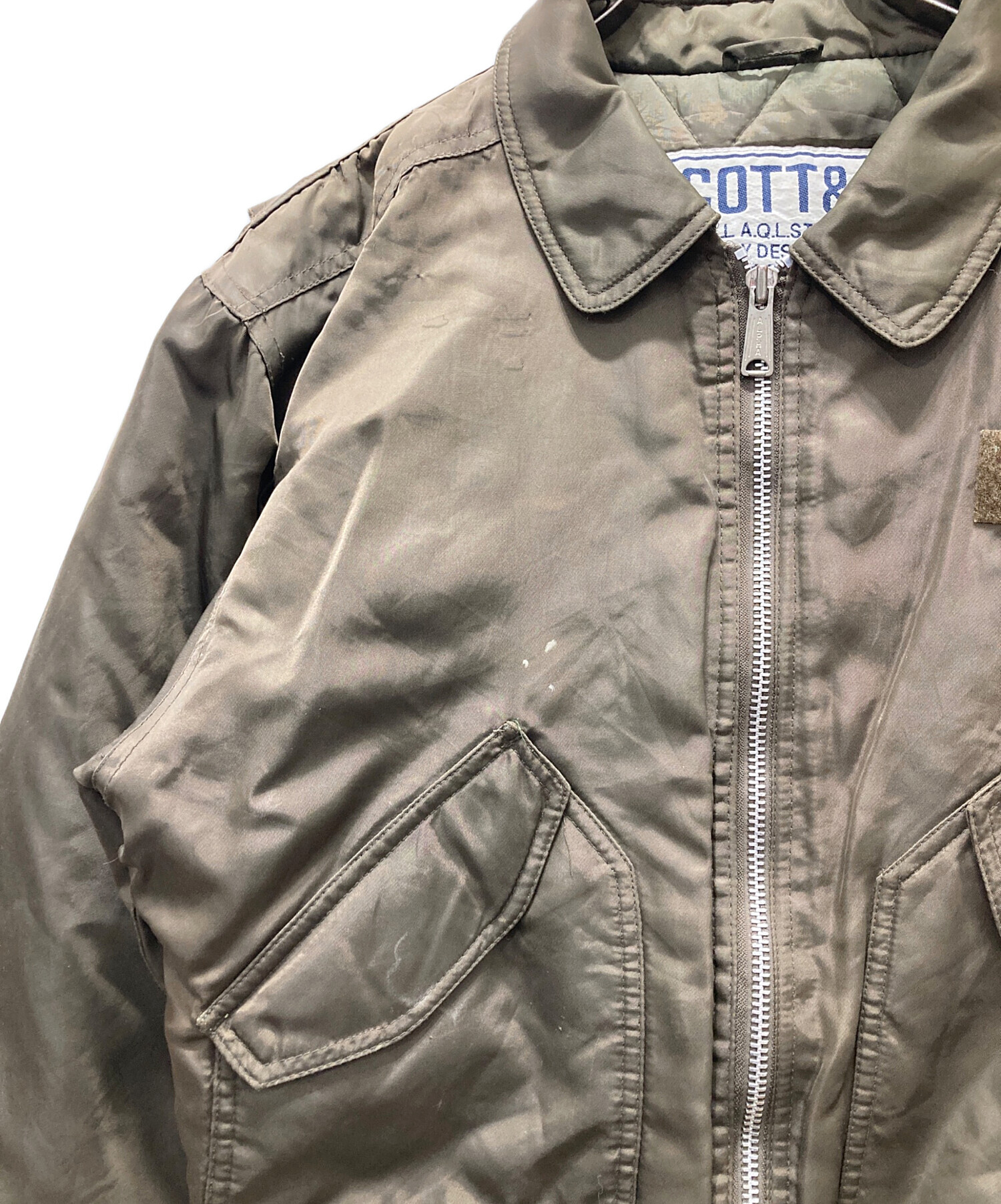 COS フライトジャケット(タグあり) 中古・古着通販】SCOTT&FOX (SCOTT&FOX) フライトジャケット オリーブ
