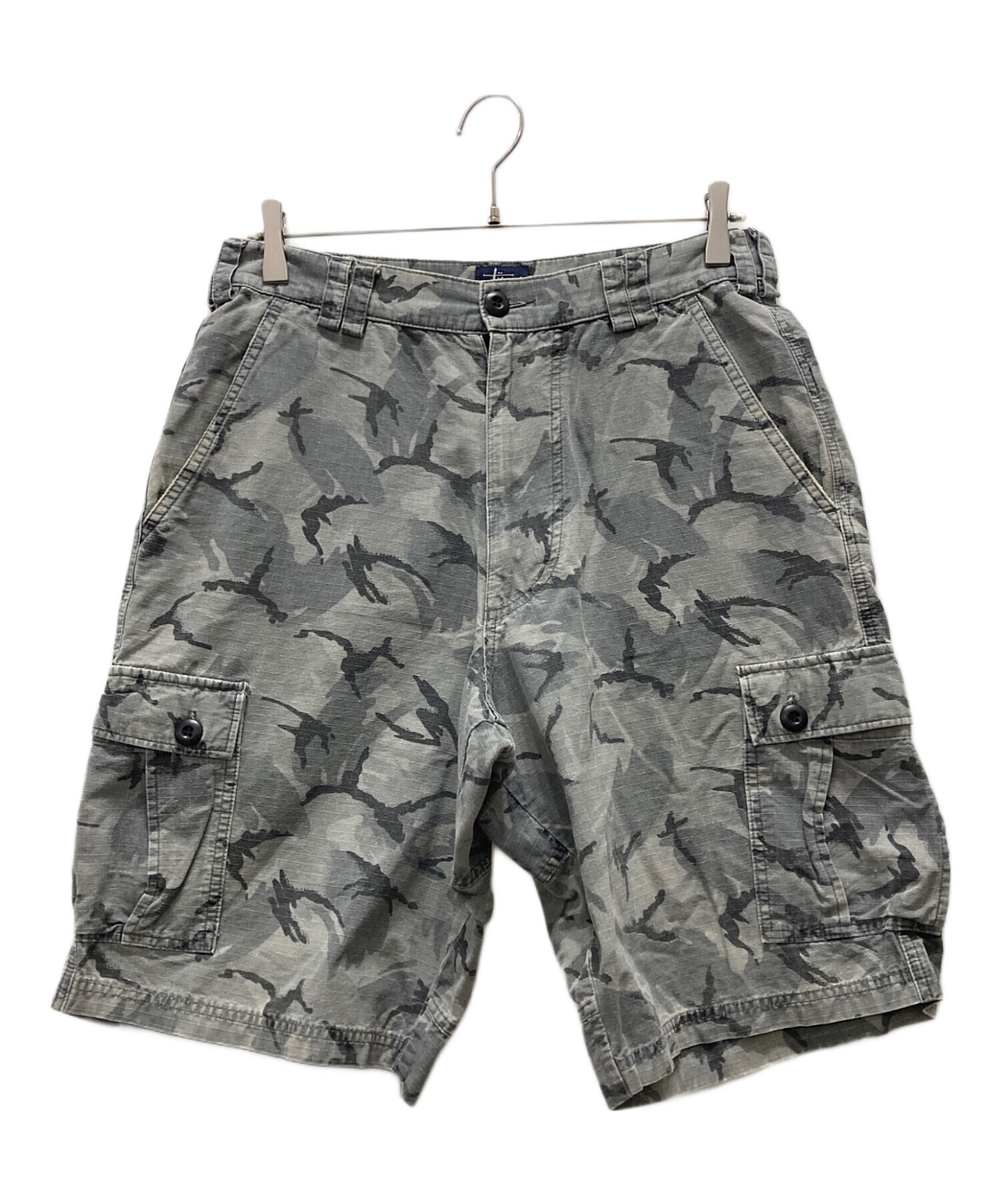 m*a様 stussy 00s トムトム柄 tom tom柄　ハーフパンツ 中古・古着通販】stussy (ステューシー) カモ柄ハーフパンツ グレー