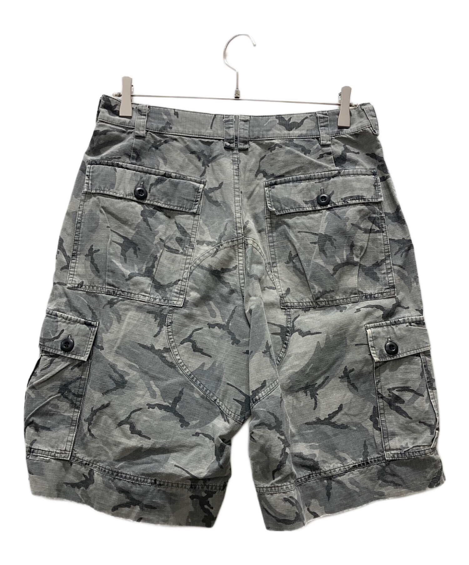 old stussy 90s カモ柄 ハーフパンツ 中古・古着通販】stussy (ステューシー) カモ柄ハーフパンツ オリーブ