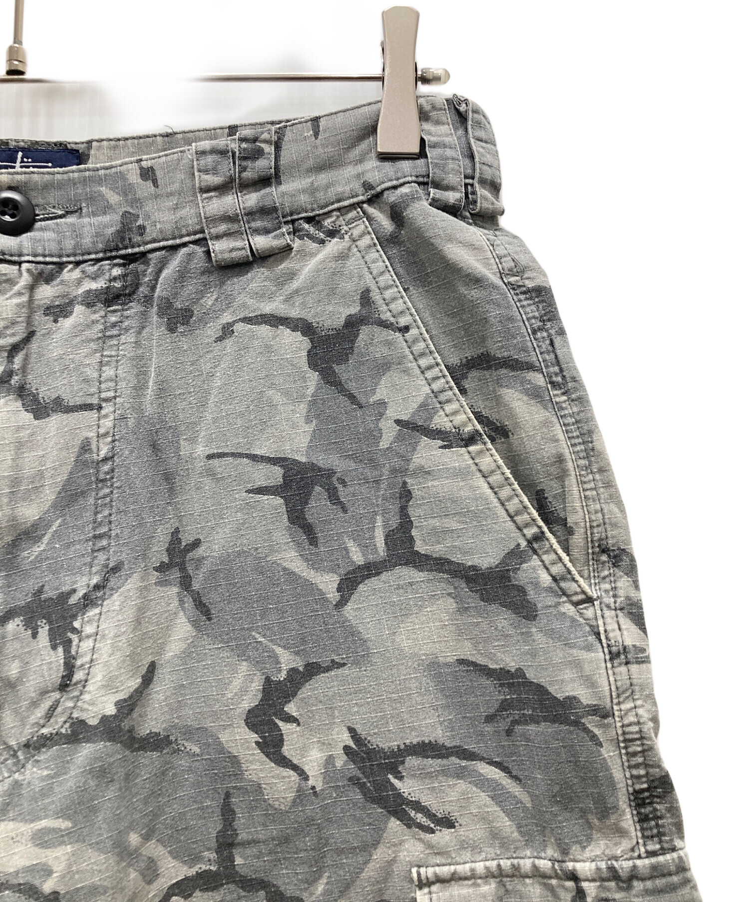 中古・古着通販】stussy (ステューシー) カモ柄ハーフパンツ グレー