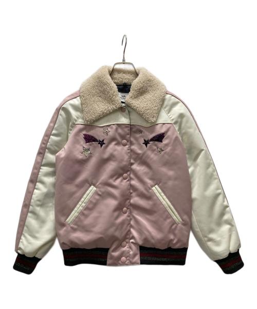 中古・古着通販】COACH (コーチ) スタジャン ピンク サイズ:S