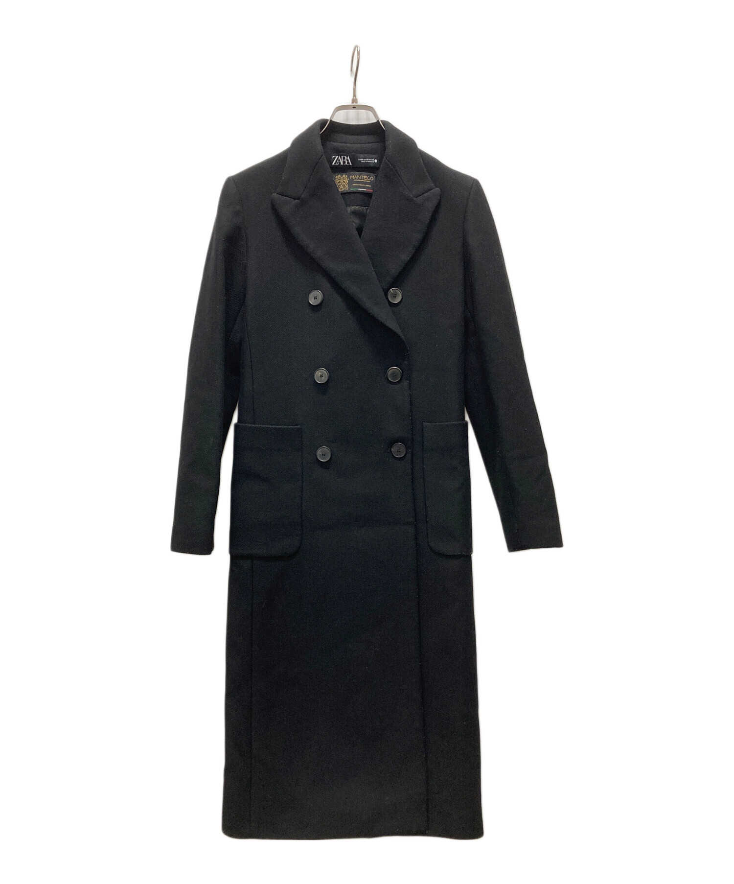 中古・古着通販】ZARA (ザラ) コート ブラック サイズ:XS｜ブランド