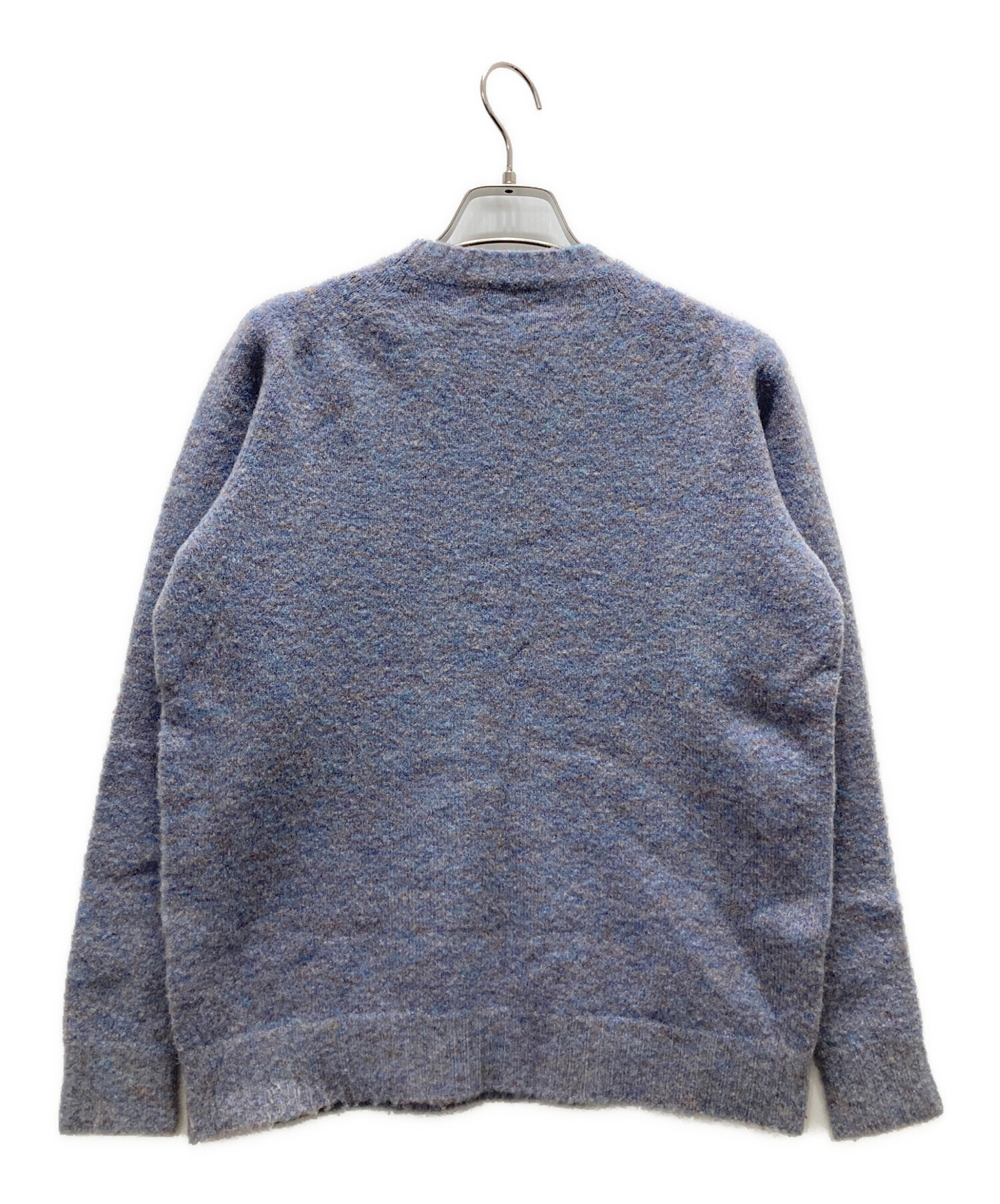 古着 Roberto Collina ラムレザー切替 ニットブルゾン イタリア製 中古