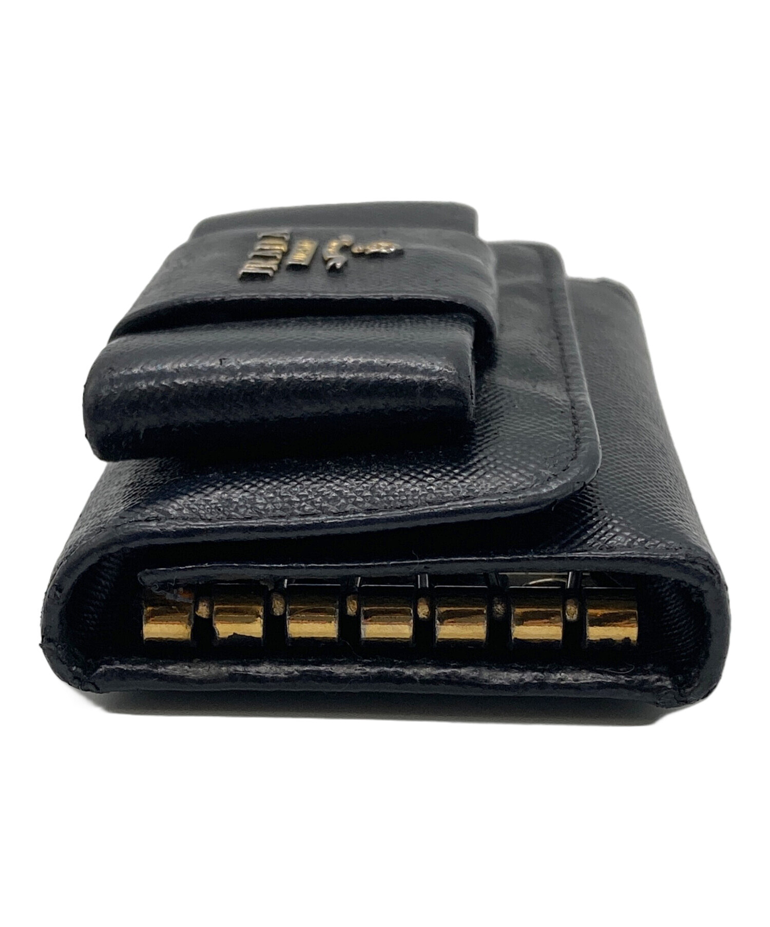 中古・古着通販】PRADA (プラダ) 5連サフィアーノキーケース ブラック
