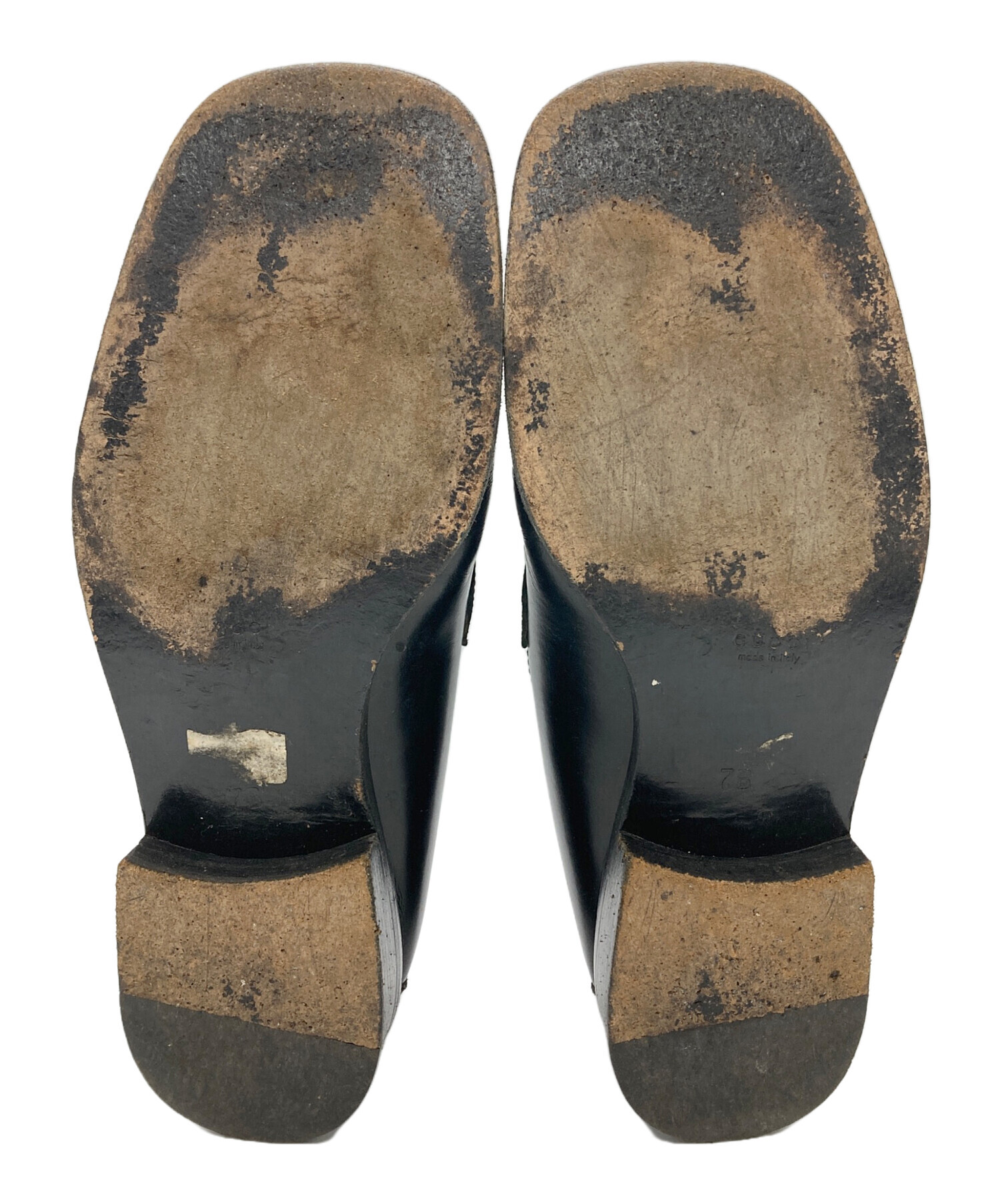 中古・古着通販】GUCCI (グッチ) スクエアトゥビットローファー