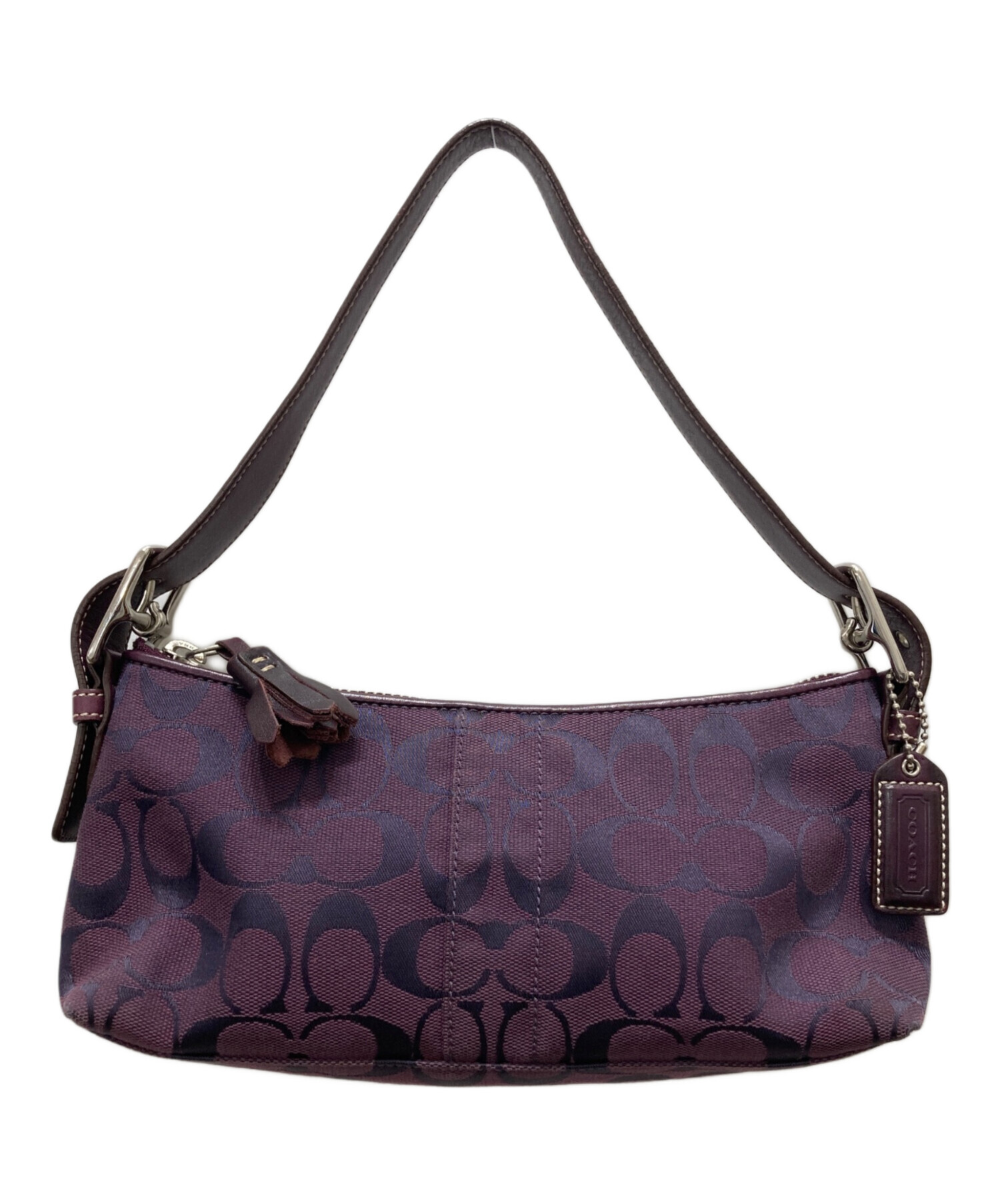 中古・古着通販】COACH (コーチ) アクセサリーポーチ パープル