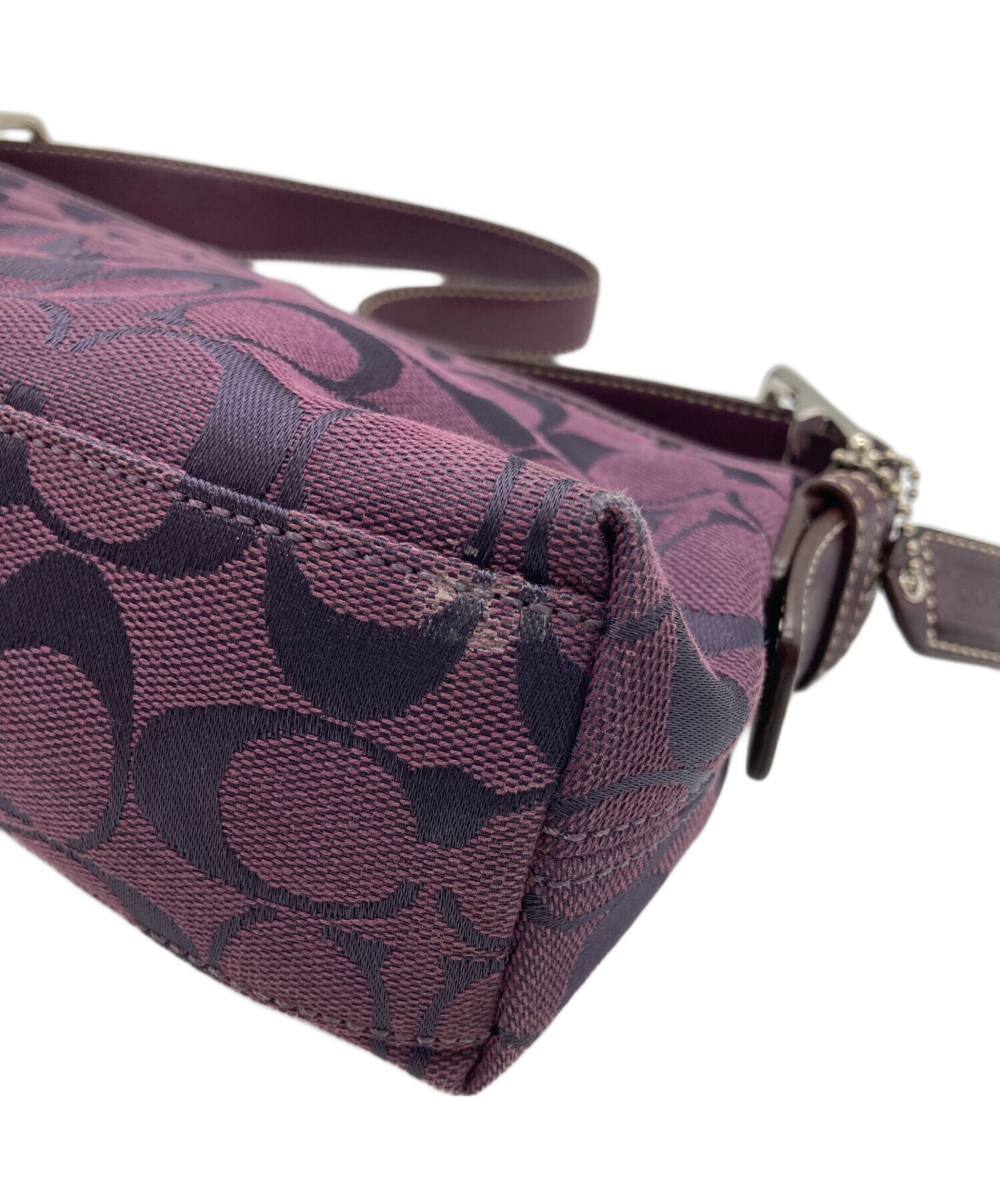 中古・古着通販】COACH (コーチ) アクセサリーポーチ パープル