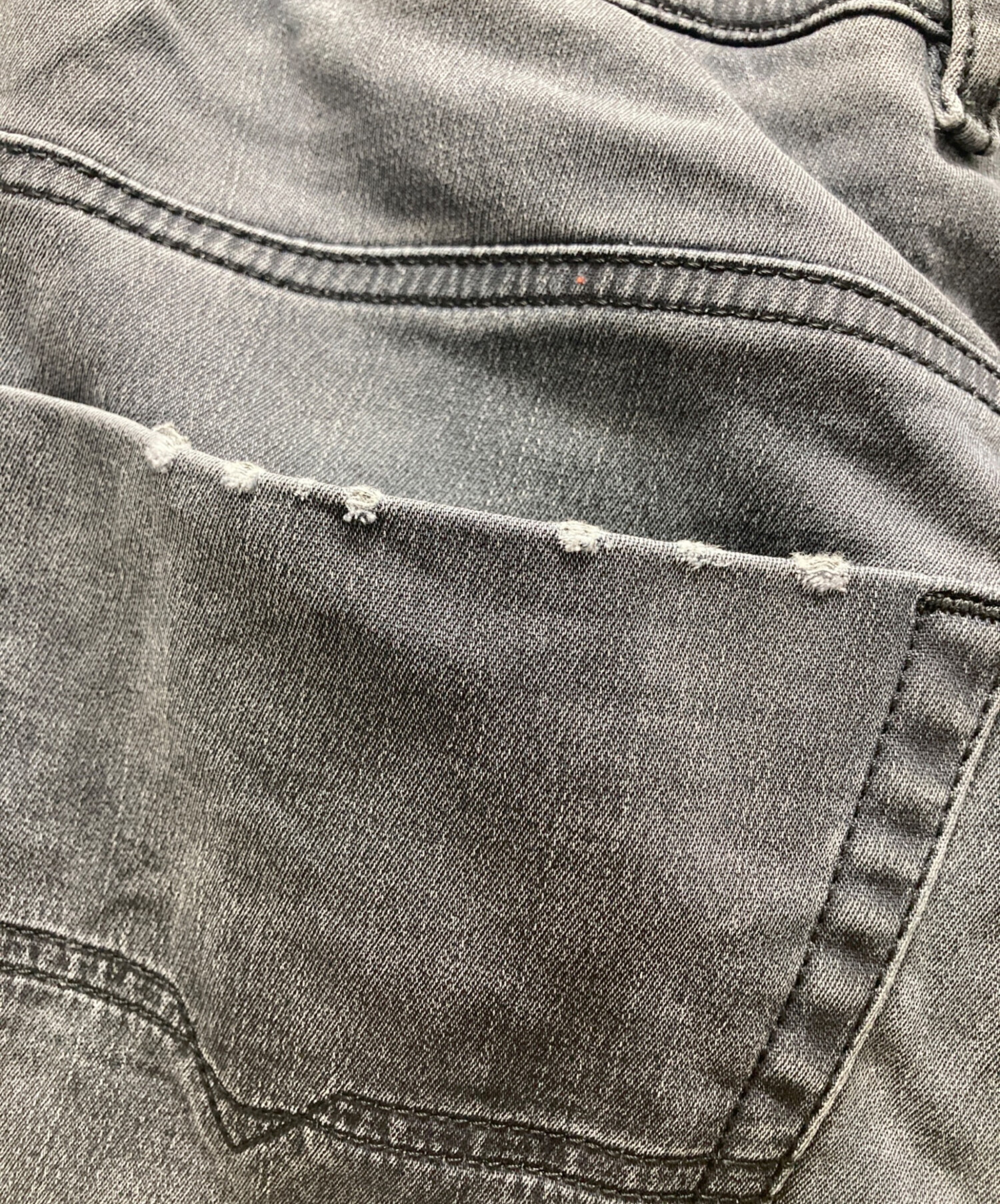 中古・古着通販】DIESEL (ディーゼル) ジョグジーンズ ブラック サイズ