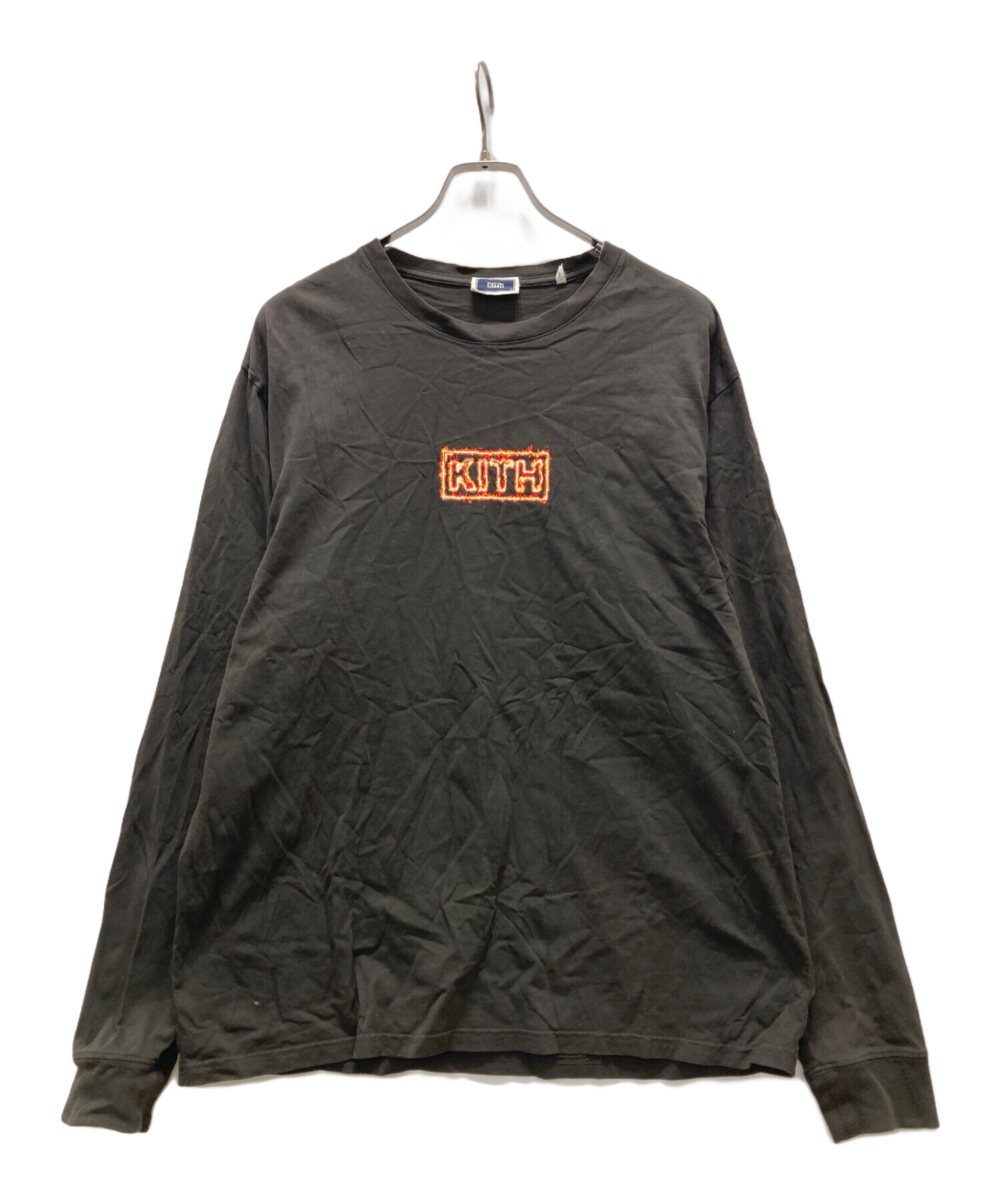 中古・古着通販】KITH (キス) ボックスロゴロングスリーブカットソー
