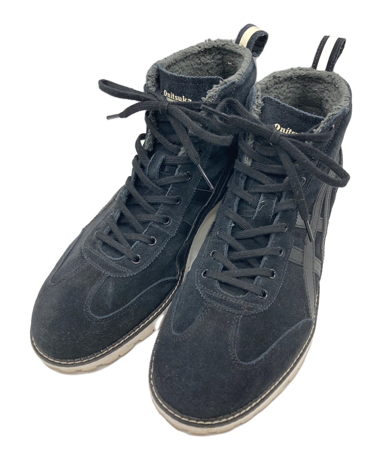 オニツカタイガー ブラック ハイカット スニーカー Onitsuka Tiger 
