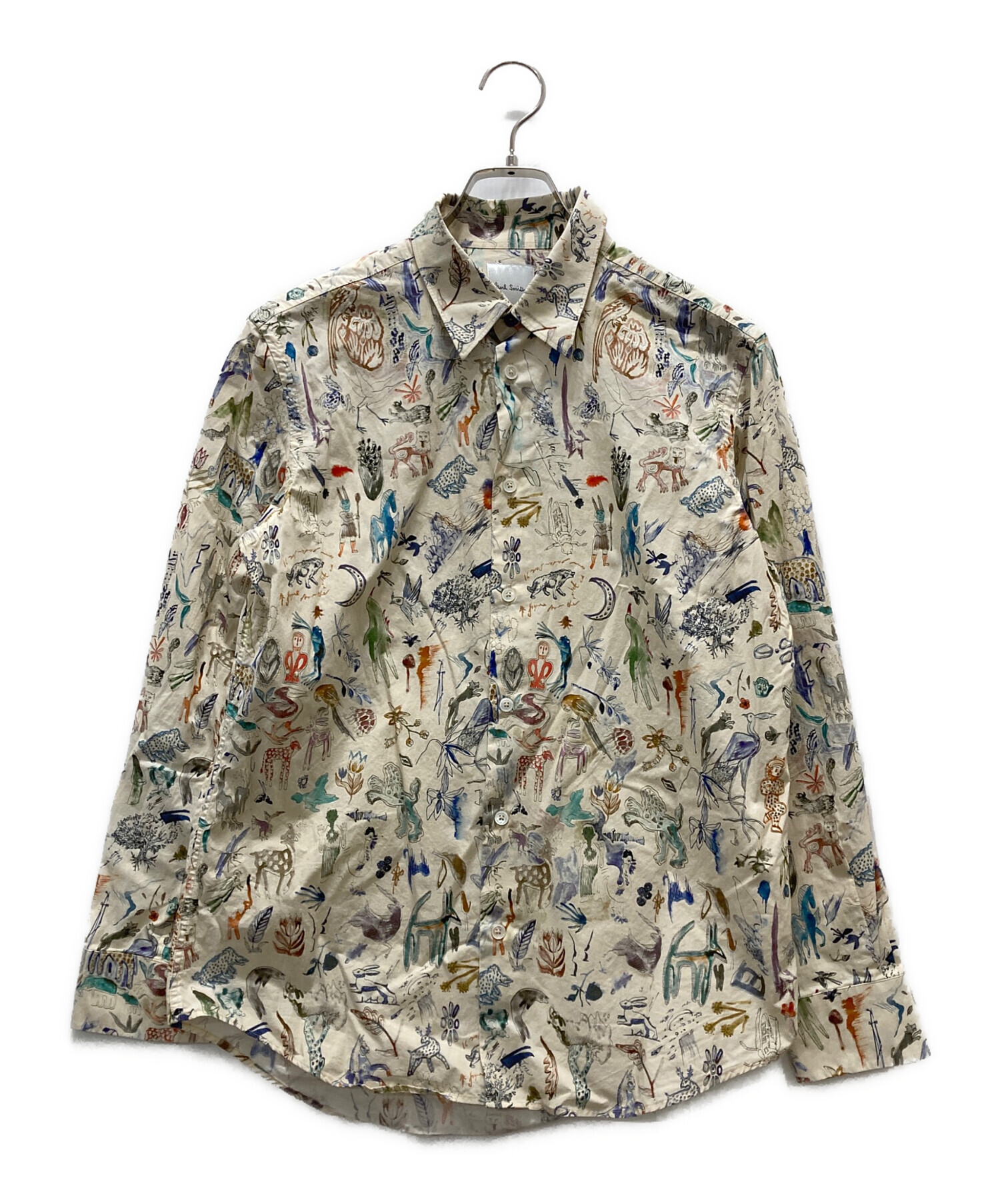 Paul Smith 長袖シャツ M アイボリーLittle Beasts 中古・古着通販】Paul Smith (ポールスミス) “Little Beasts” 総柄