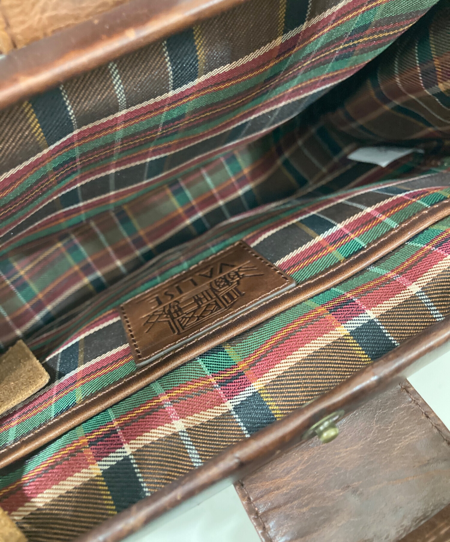 中古・古着通販】VALISE (バリス) レザーショルダーバッグ ブラウン