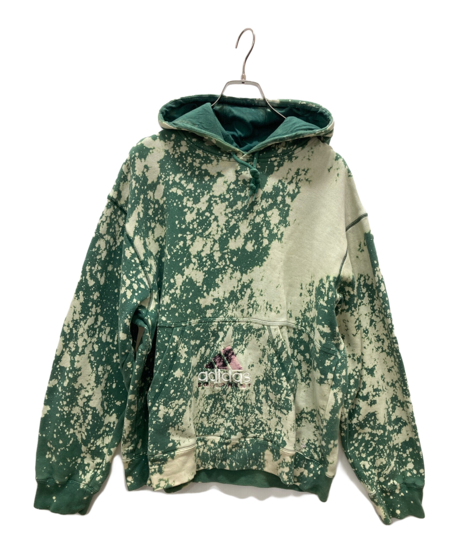 adidas EQUIPMENT 刺繍ロゴ パーカー 黒×緑 XO 【公式通販】