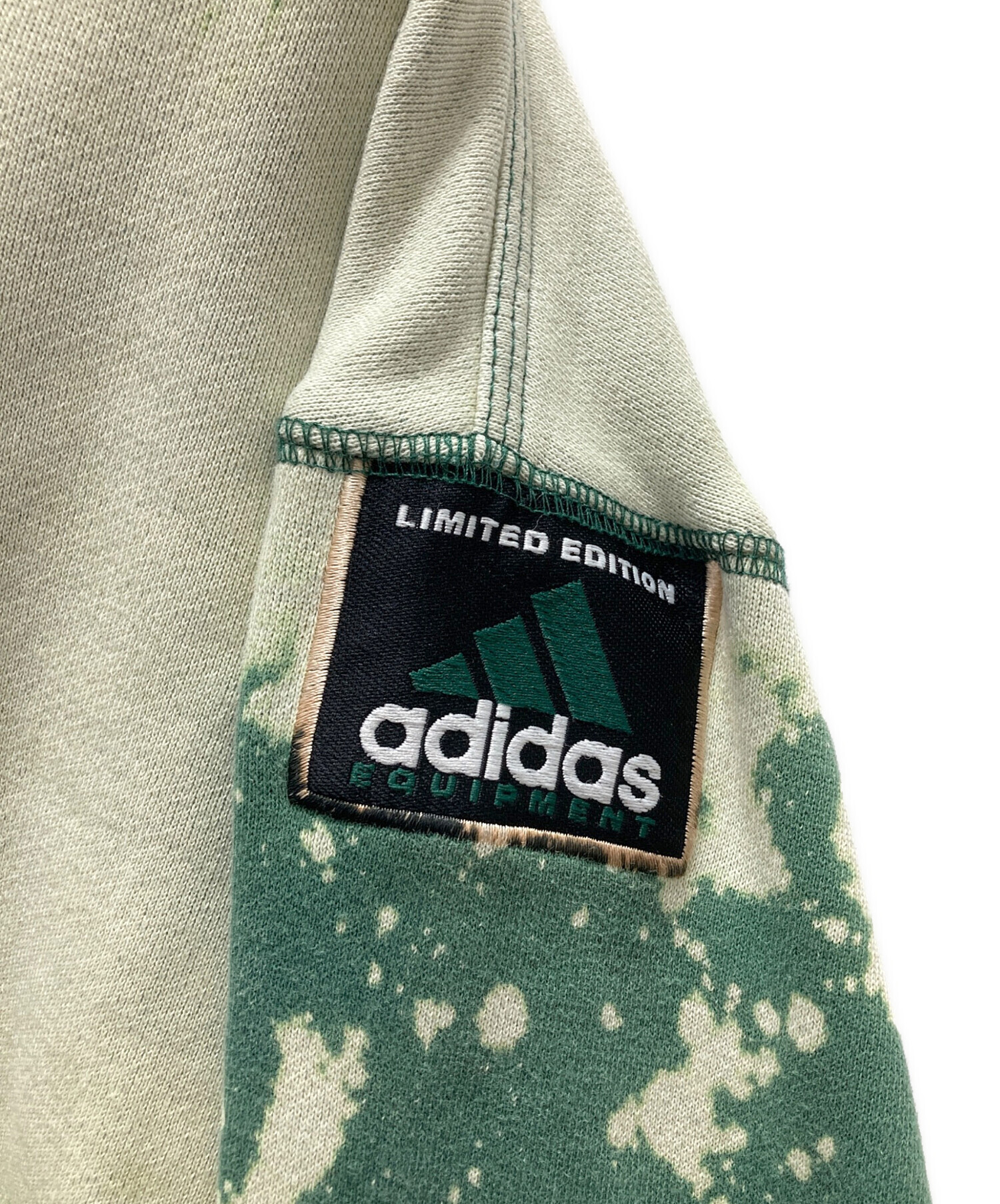 adidas EQUIPMENT 刺繍ロゴ パーカー 黒×緑 XO 【公式通販】