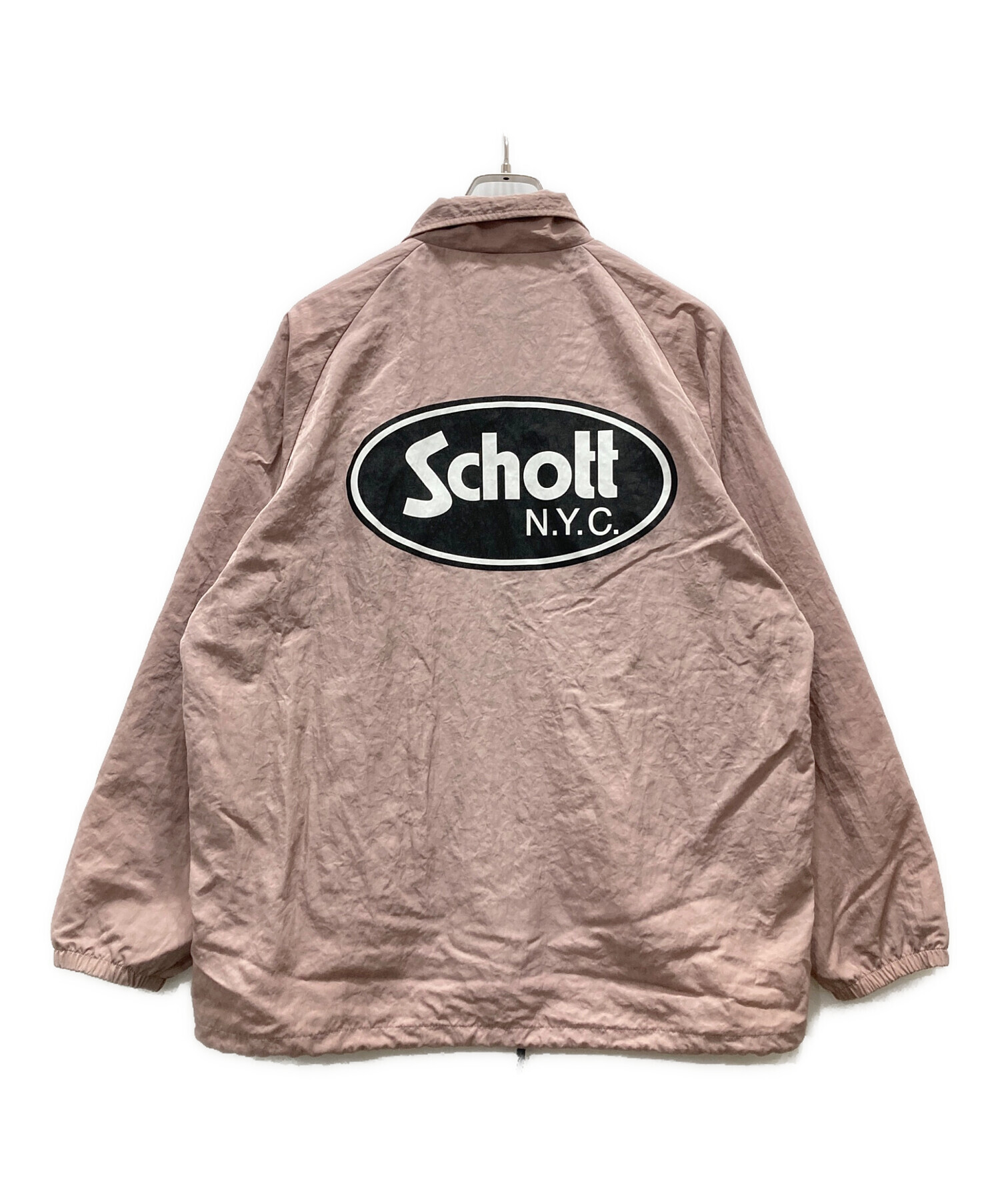 ショット Schott Bros パディングジャケット メンズ L 古着 中古・古着通販】SCHOTT BROS. (ショット) OVAL LOGOコーチジャケット