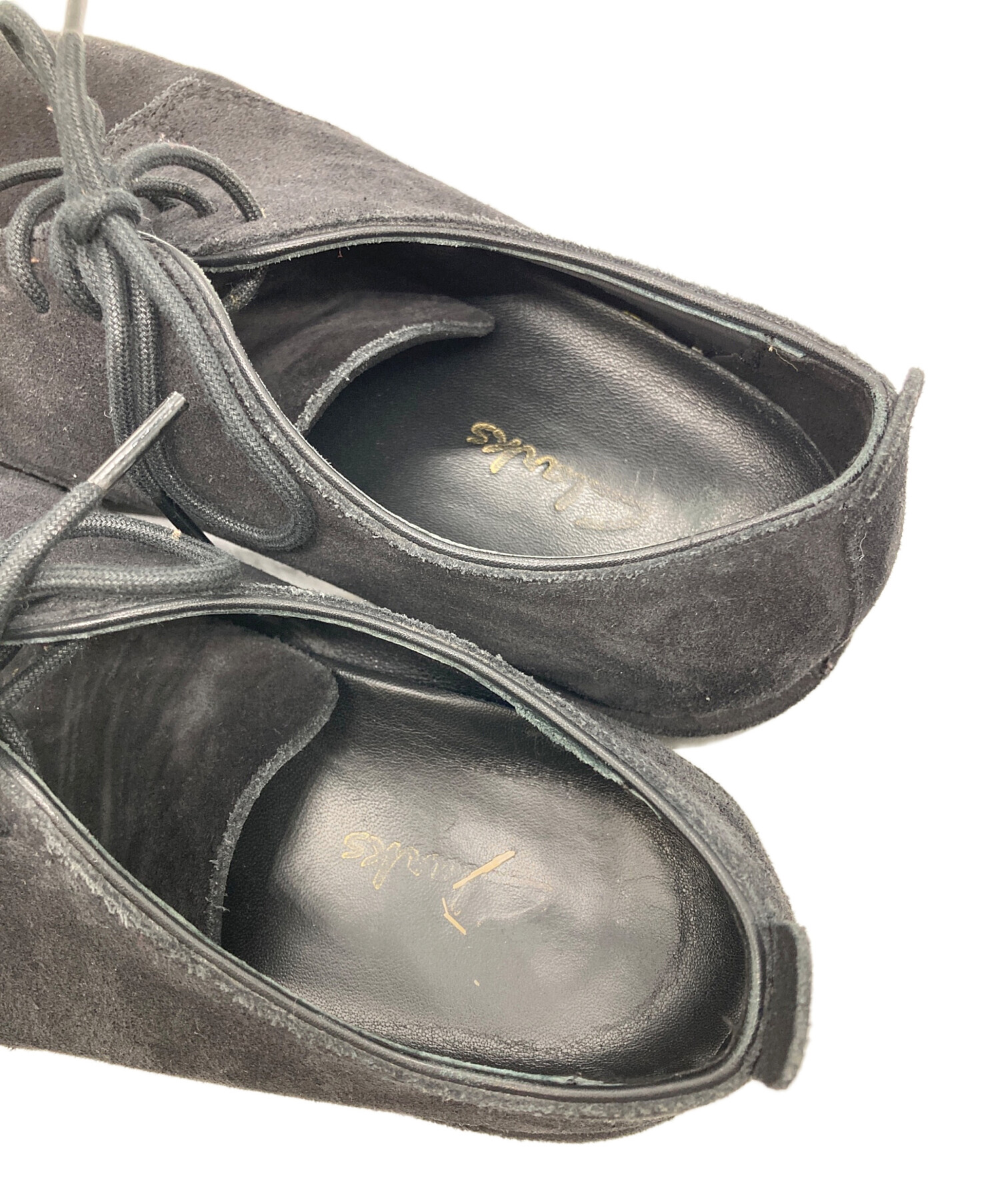中古・古着通販】CLARKS (クラークス) スウェードシューズ ブラック