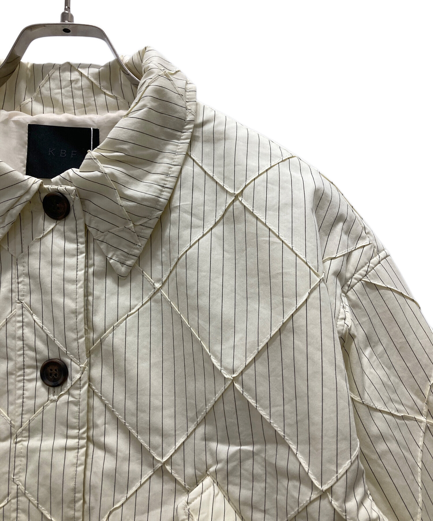 中古・古着通販】KBF (ケービーエフ) キルティングシャツブルゾン 