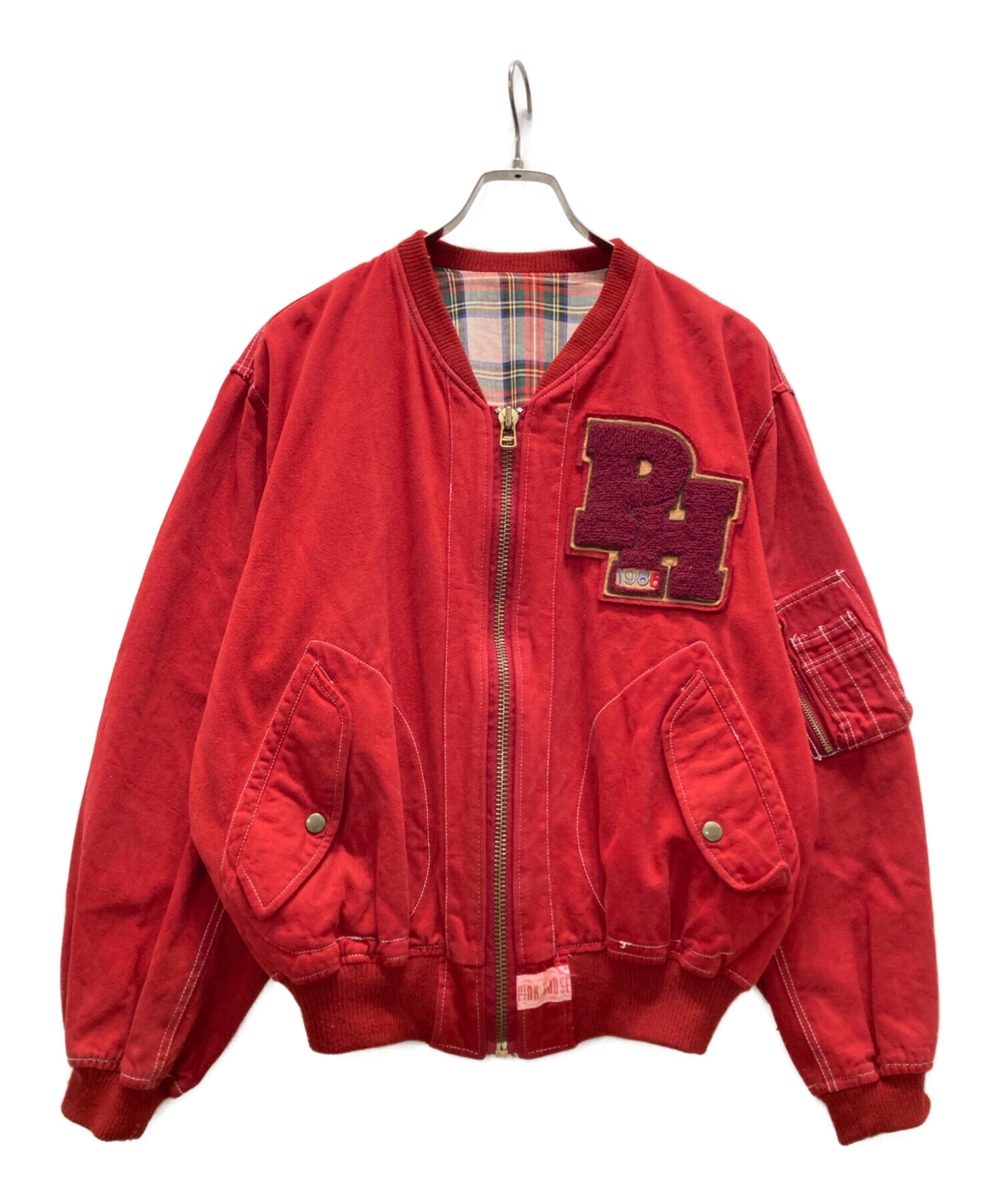 【7/2限定お値下げ】ピンクハウス　アウター 中古・古着通販】PINK HOUSE (ピンクハウス) ブルゾン レッド サイズ