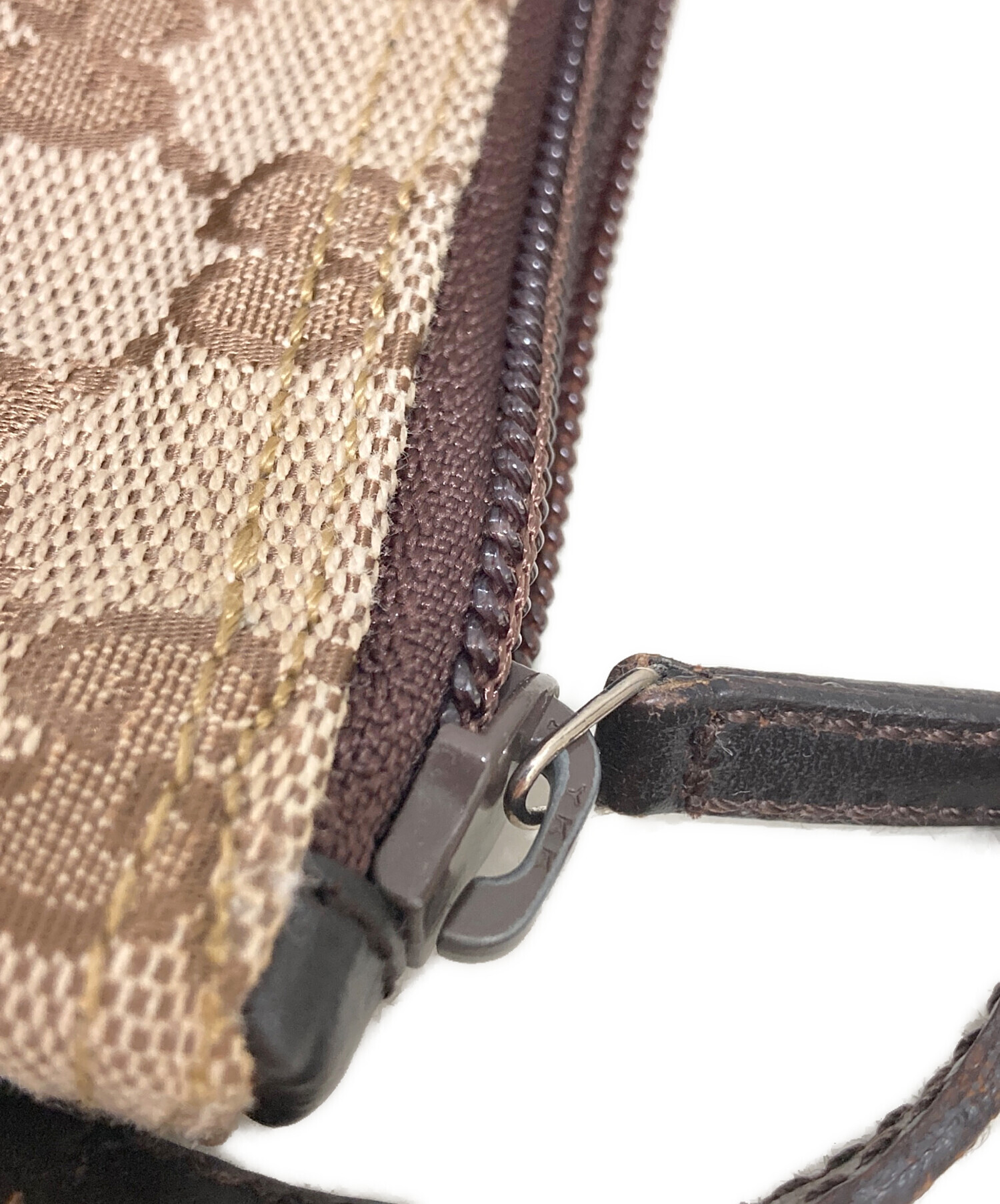 中古・古着通販】GUCCI (グッチ) GGキャンパス アクセサリーポーチ