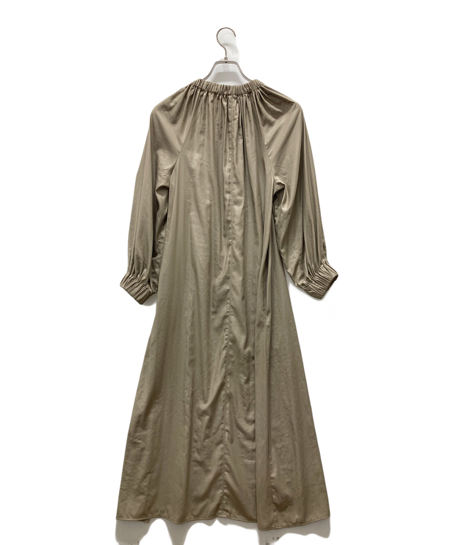 中古・古着通販】TODAYFUL (トゥデイフル) Neck Gather Dress カーキ