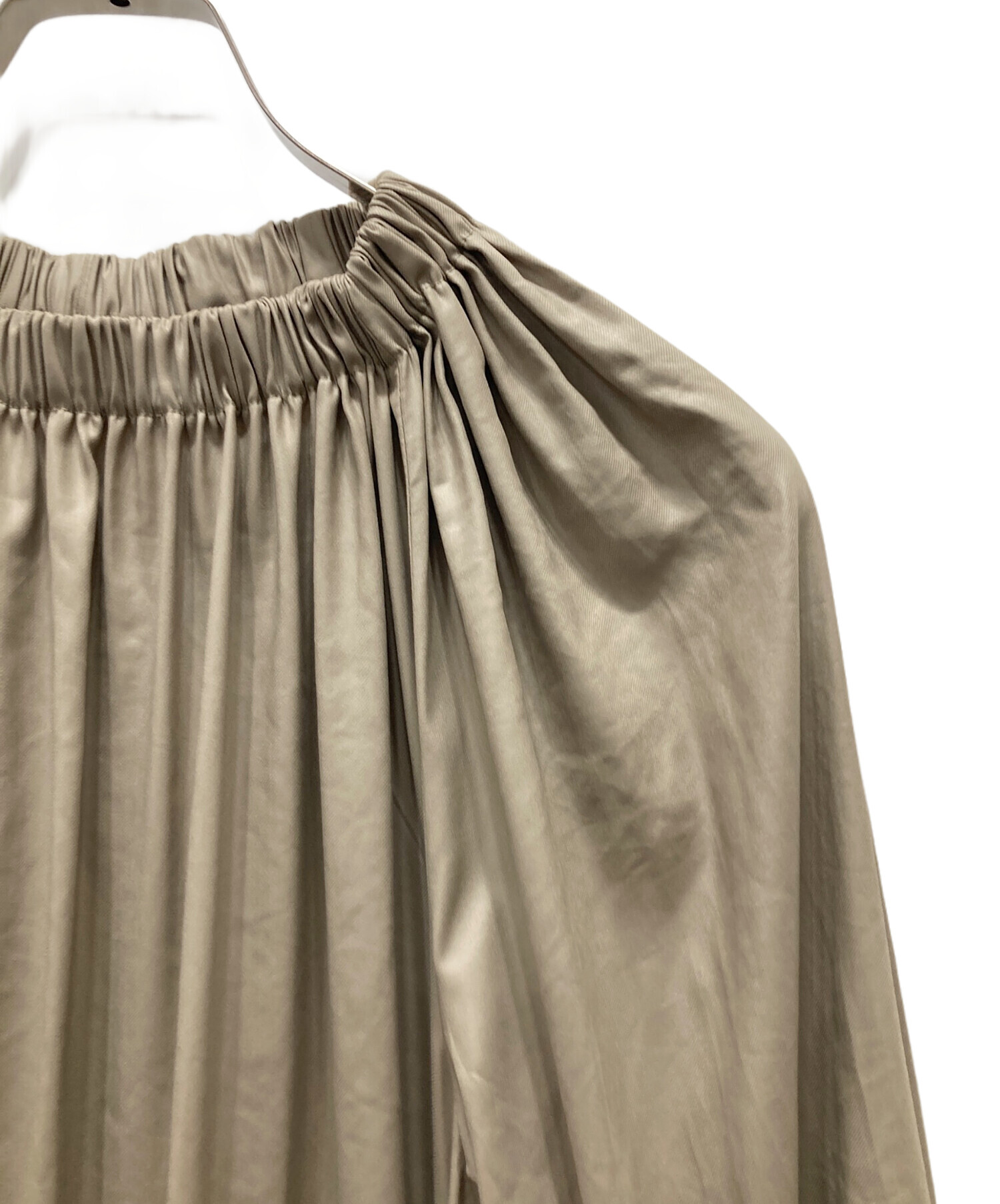 中古・古着通販】TODAYFUL (トゥデイフル) Neck Gather Dress カーキ