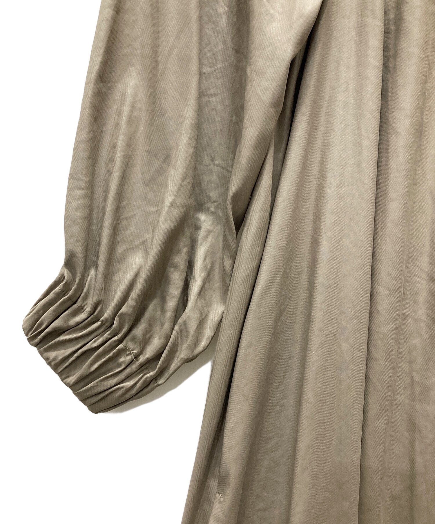 中古・古着通販】TODAYFUL (トゥデイフル) Neck Gather Dress カーキ