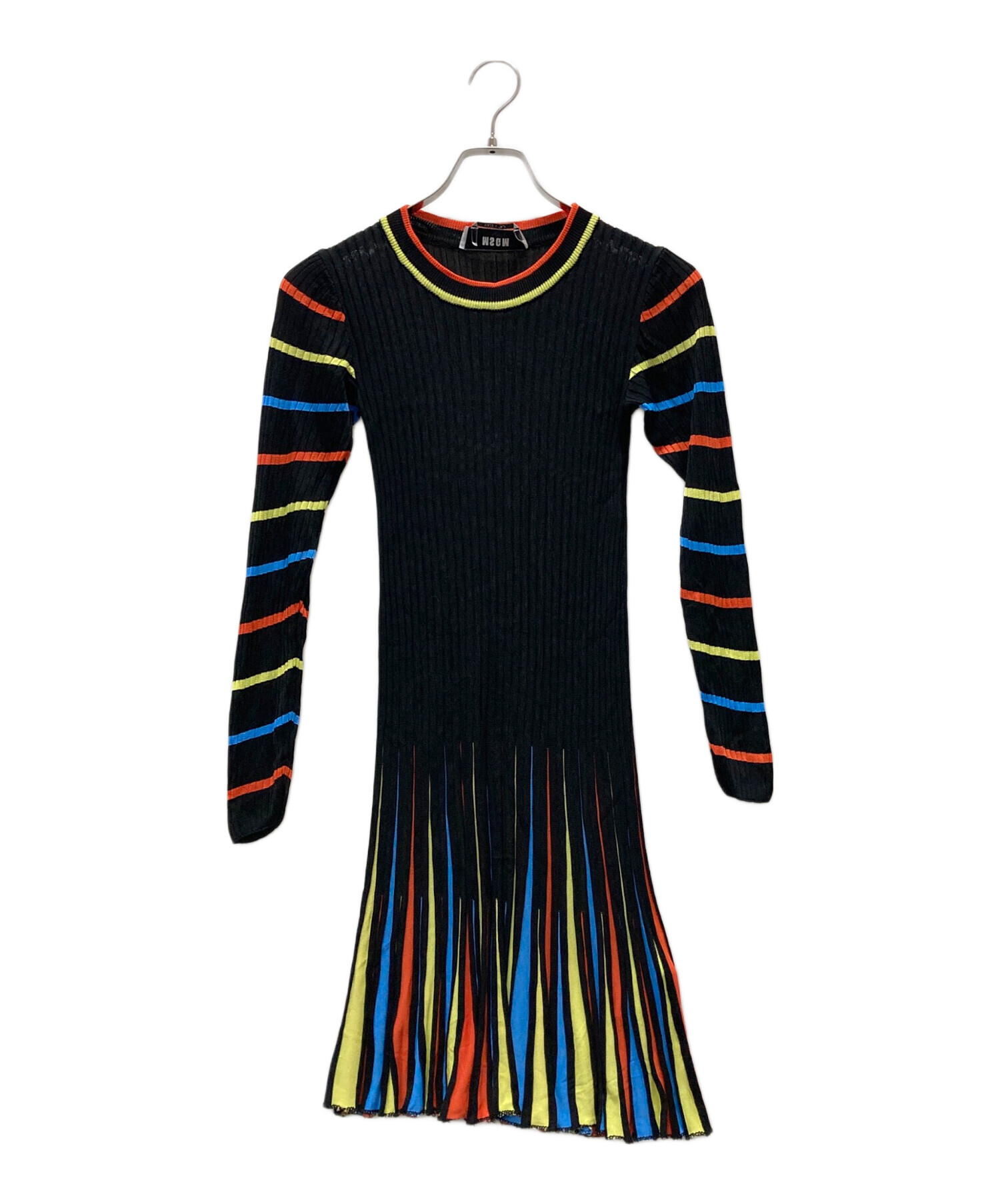 中古・古着通販】MSGM (エムエスジーエム) ワンピース ブラック サイズ 