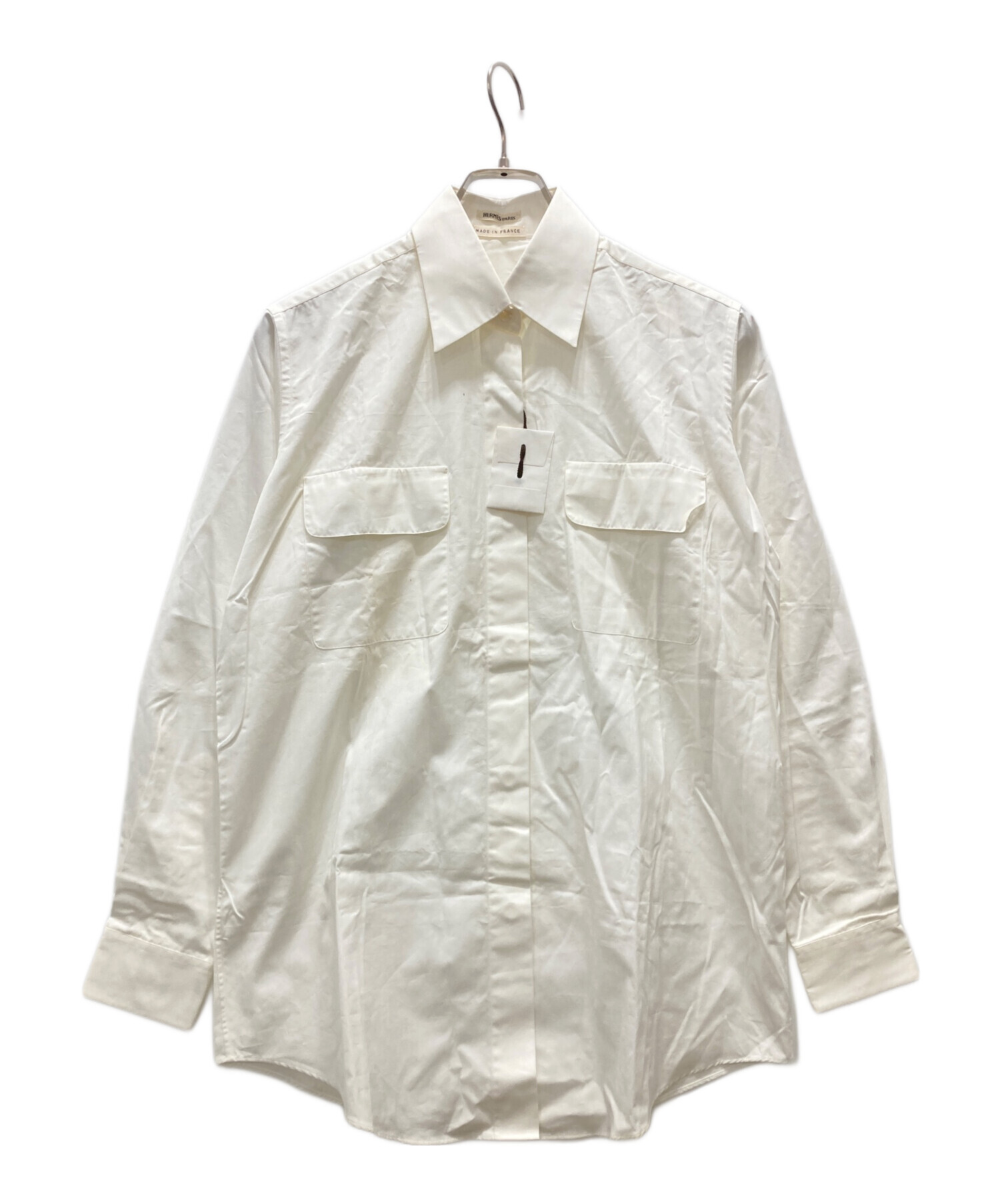 HERMES エルメス ドレスシャツ archive アーカイブ vintage 中古・古着通販】HERMES (エルメス) ダブルポケット比翼ドレスシャツ