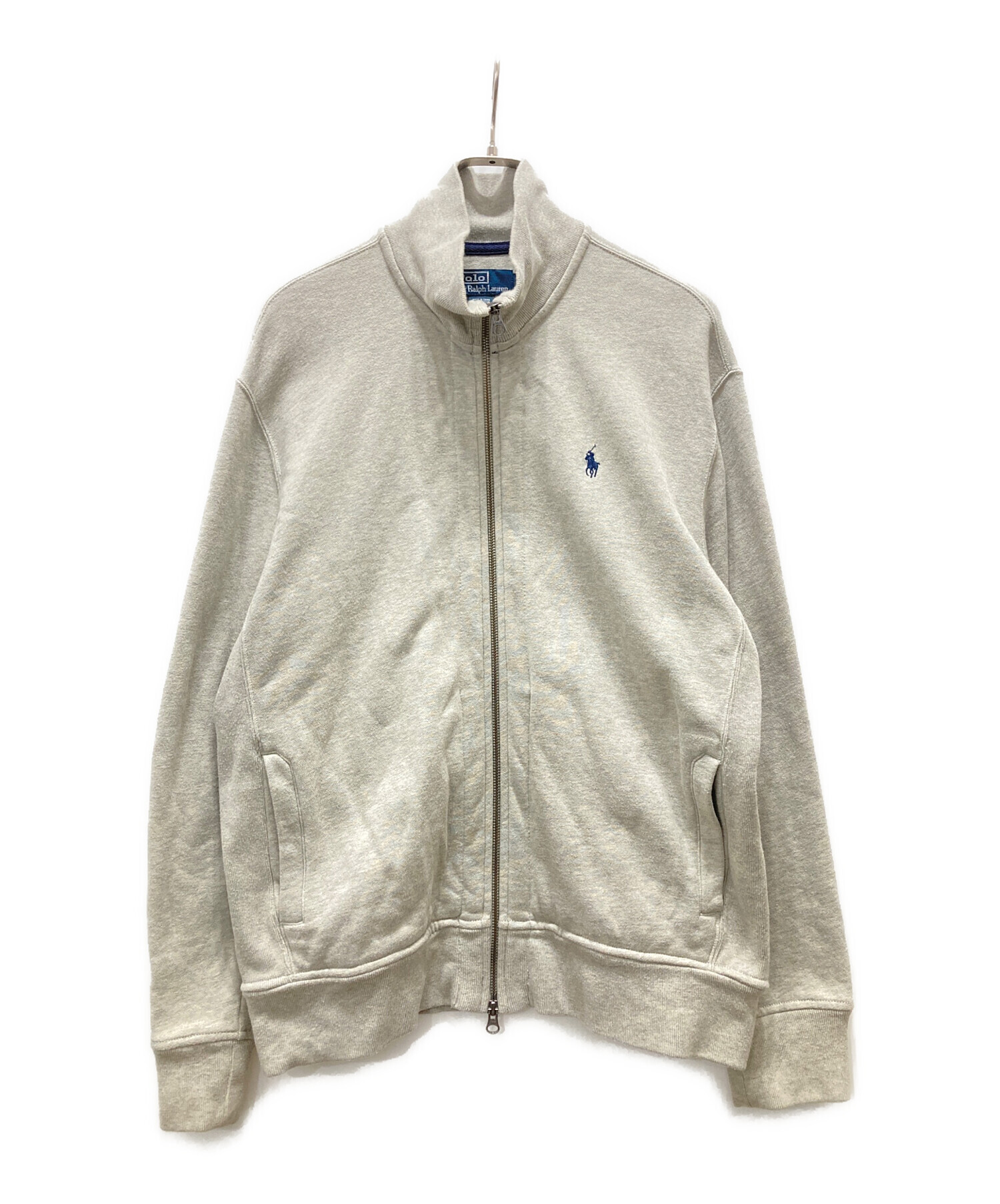 良品 RALPH LAUREN ラルフローレン ハイネック ポケット付き ラグラン ベルスリーブ スウェットトレーナー 37 カーキ レディース 古着 中古 USED 中古・古着通販】POLO RALPH LAUREN (ポロ・ラルフローレン) Wジップ