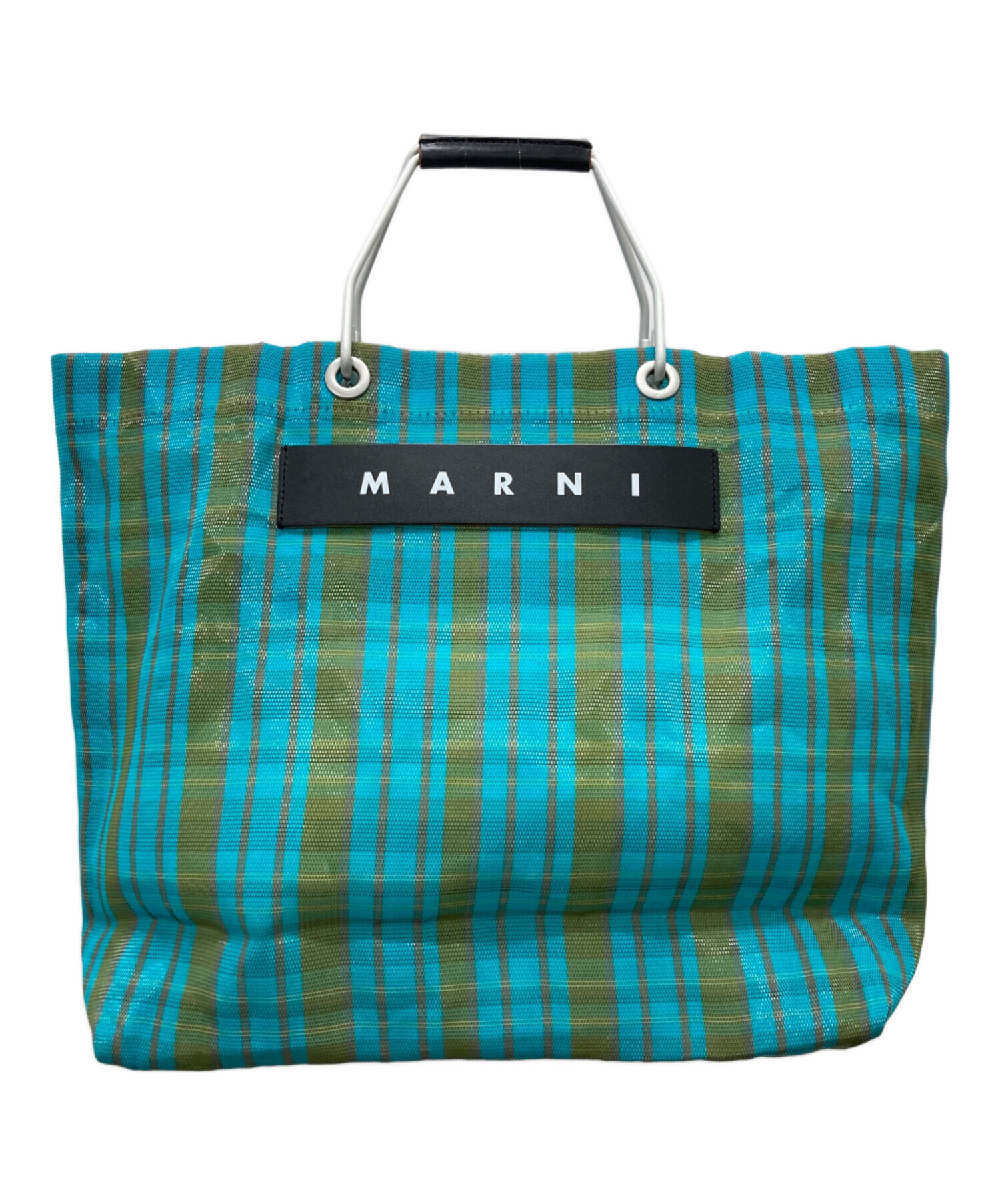 中古・古着通販】MARNI (マルニ) マーケット トートバッグ グリーン