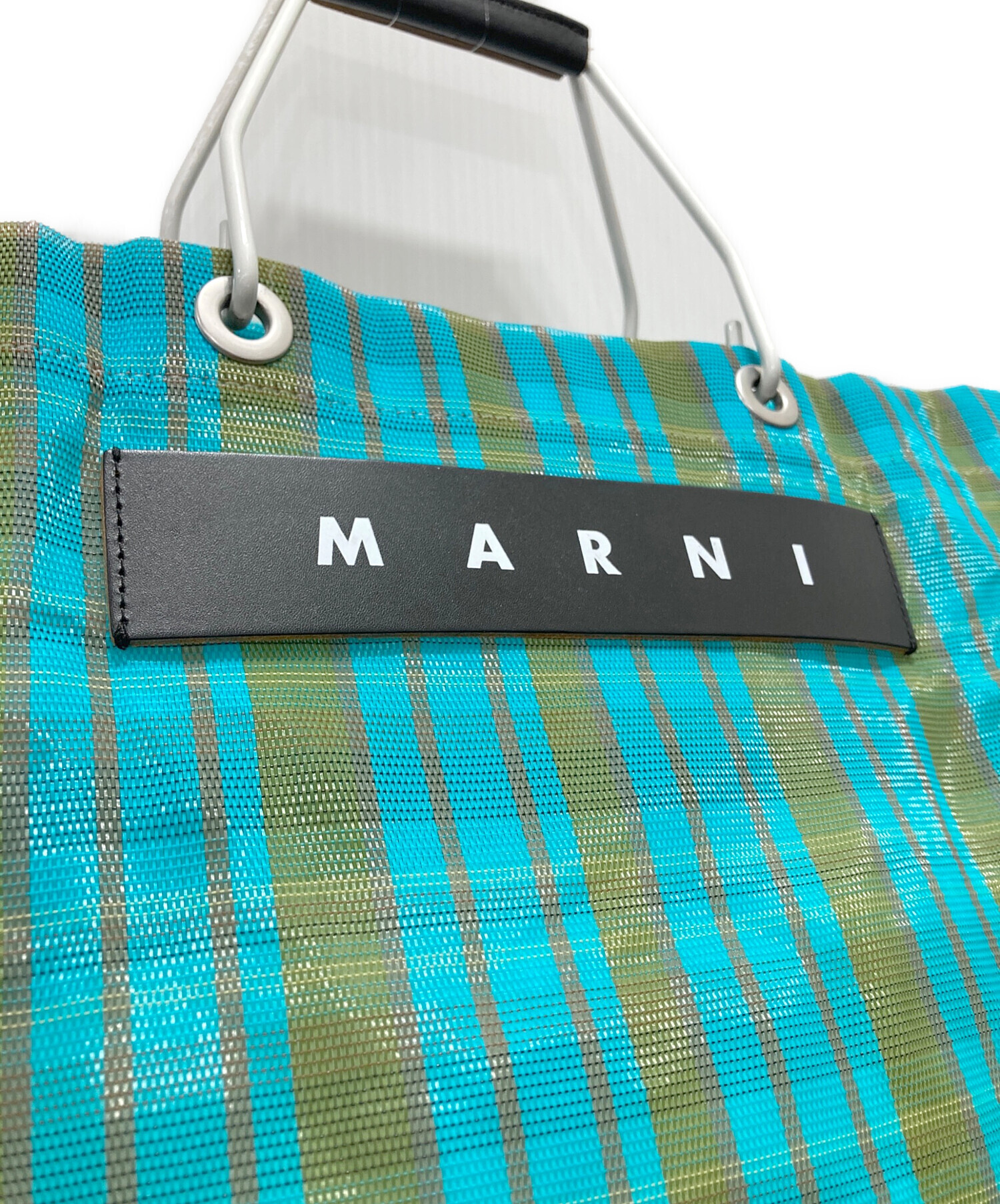 中古・古着通販】MARNI (マルニ) マーケット トートバッグ グリーン