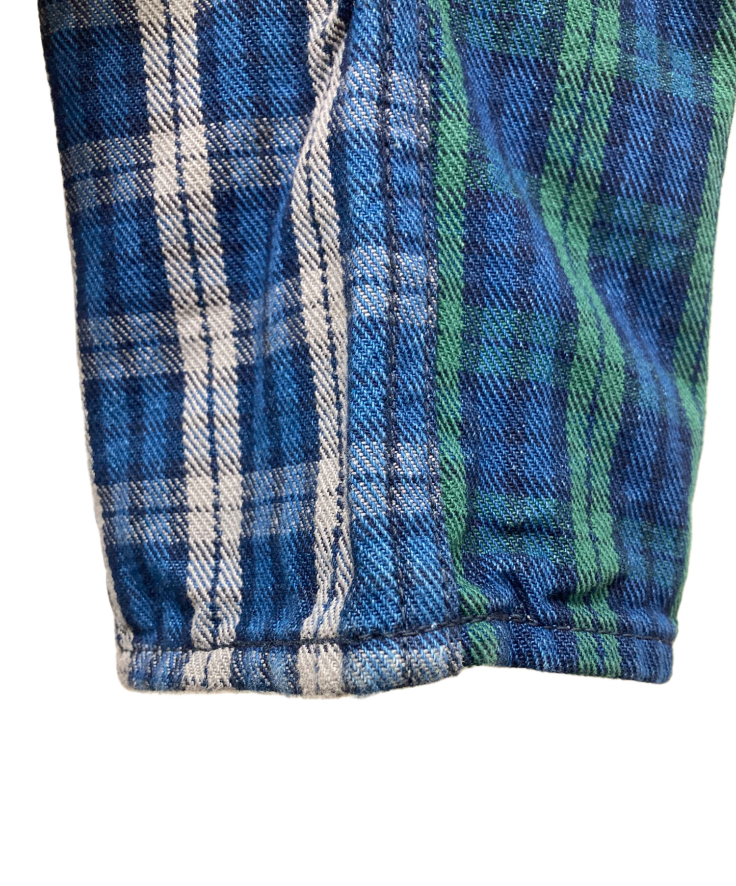 中古・古着通販】EVISU (エヴィス) カモメプリント チェック柄デニム